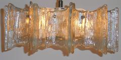 Funky Texture Glass Vintage Chandelier