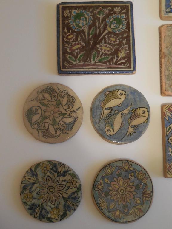 Set of 16 Old Persian Tile at 1stdibs