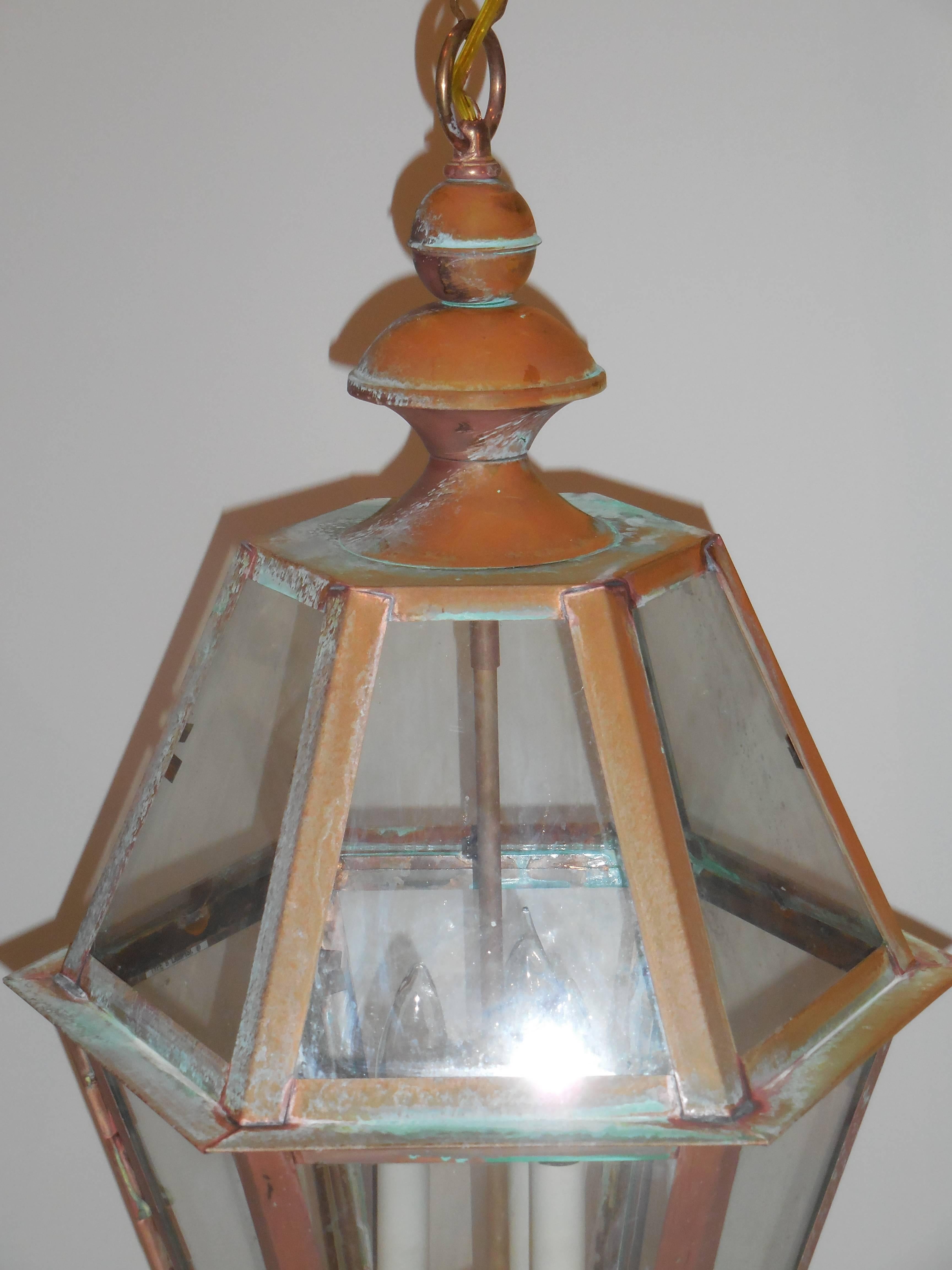 Six-Sided Copper Lantern 1