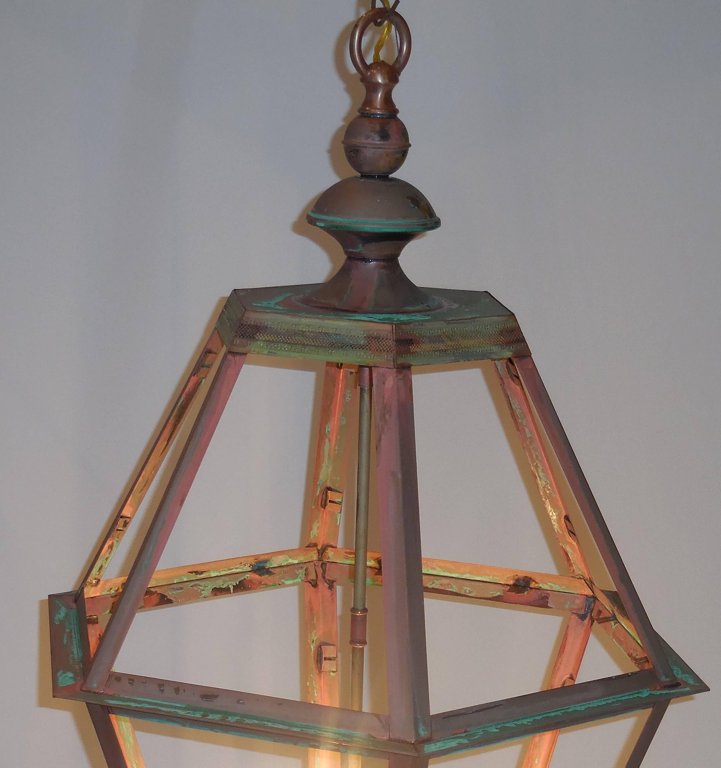 extra large copper lantern