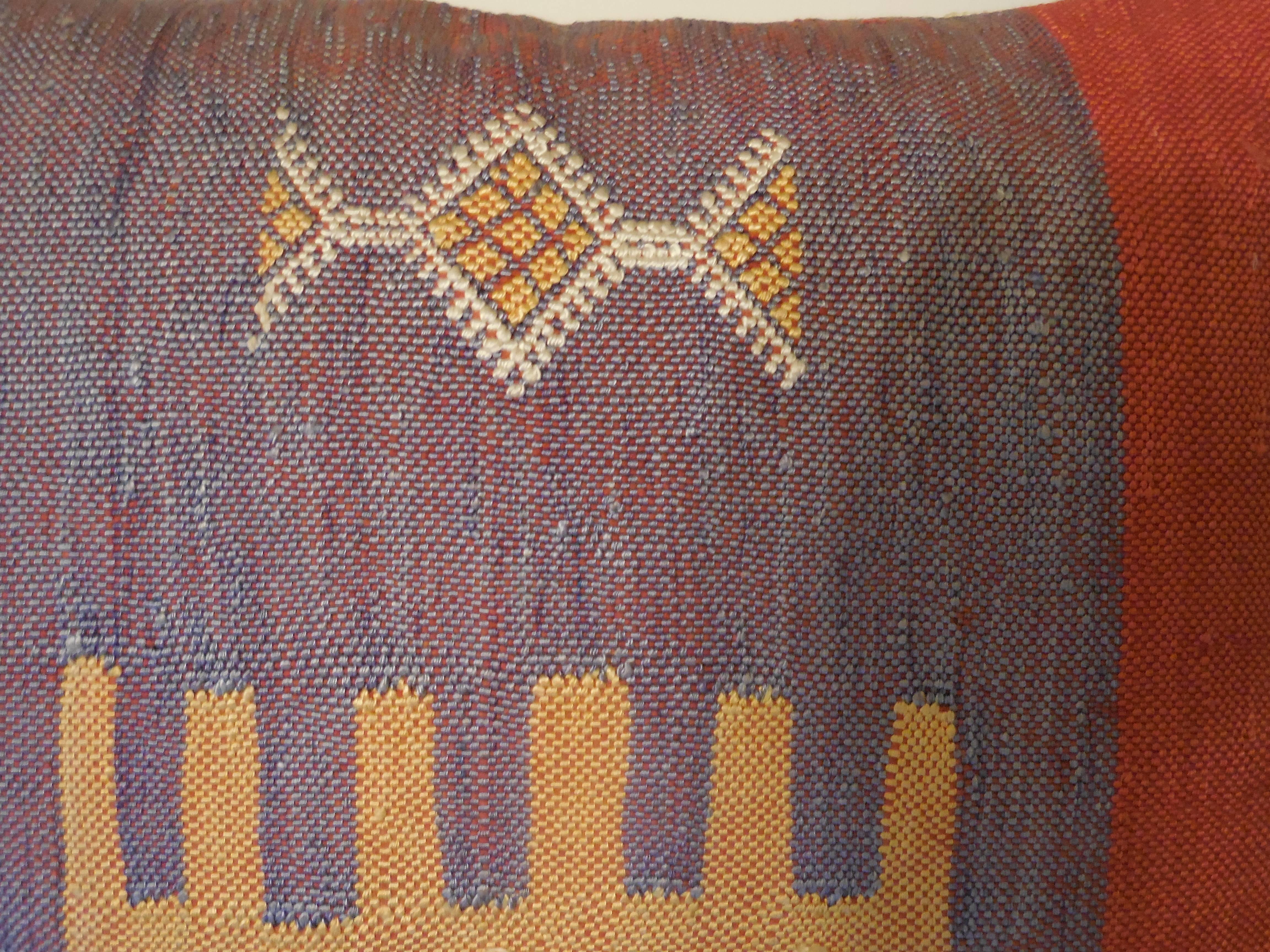 Pair of Abstract Handwoven Pillows 3