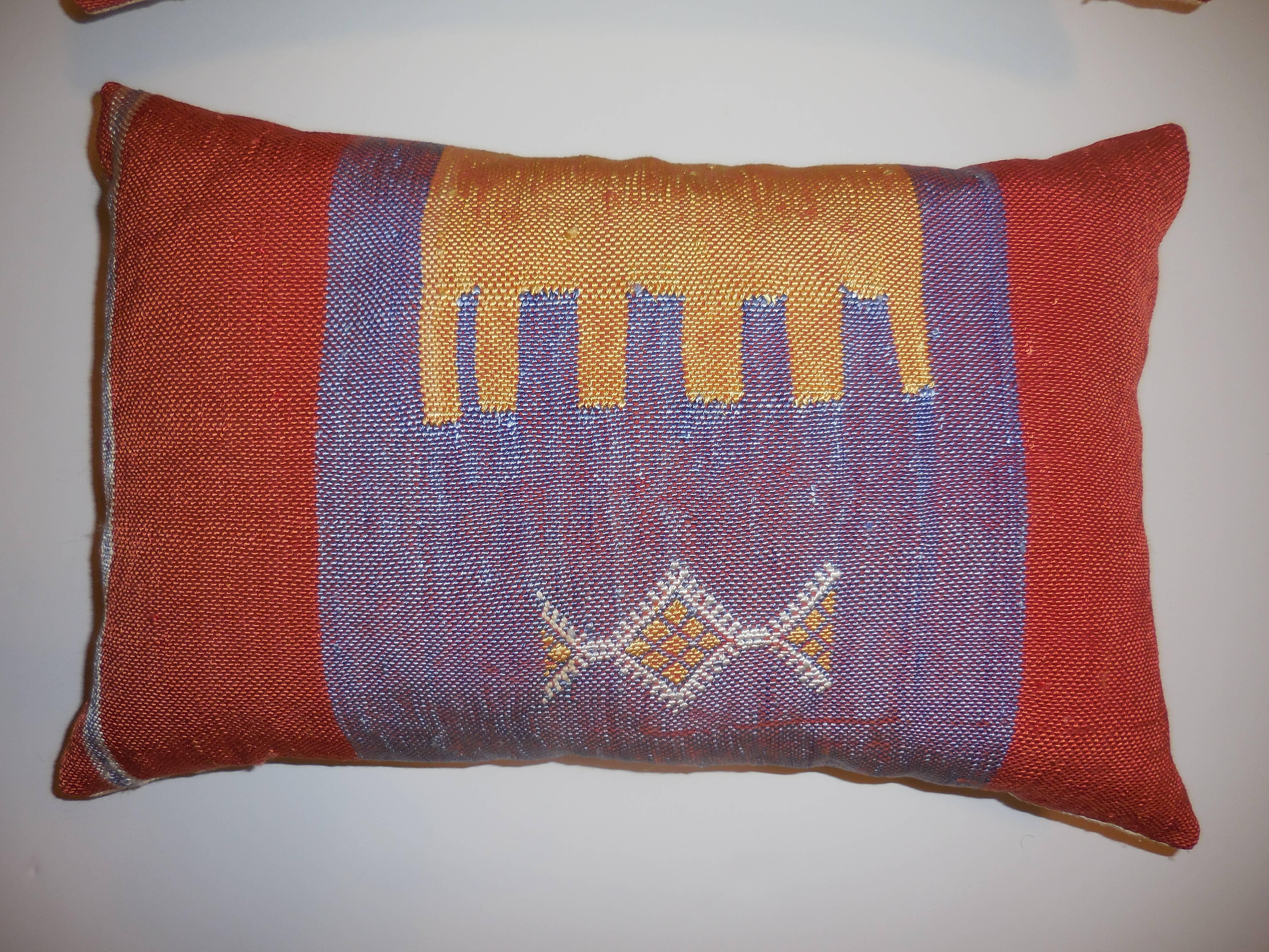 Pair of Abstract Handwoven Pillows 2