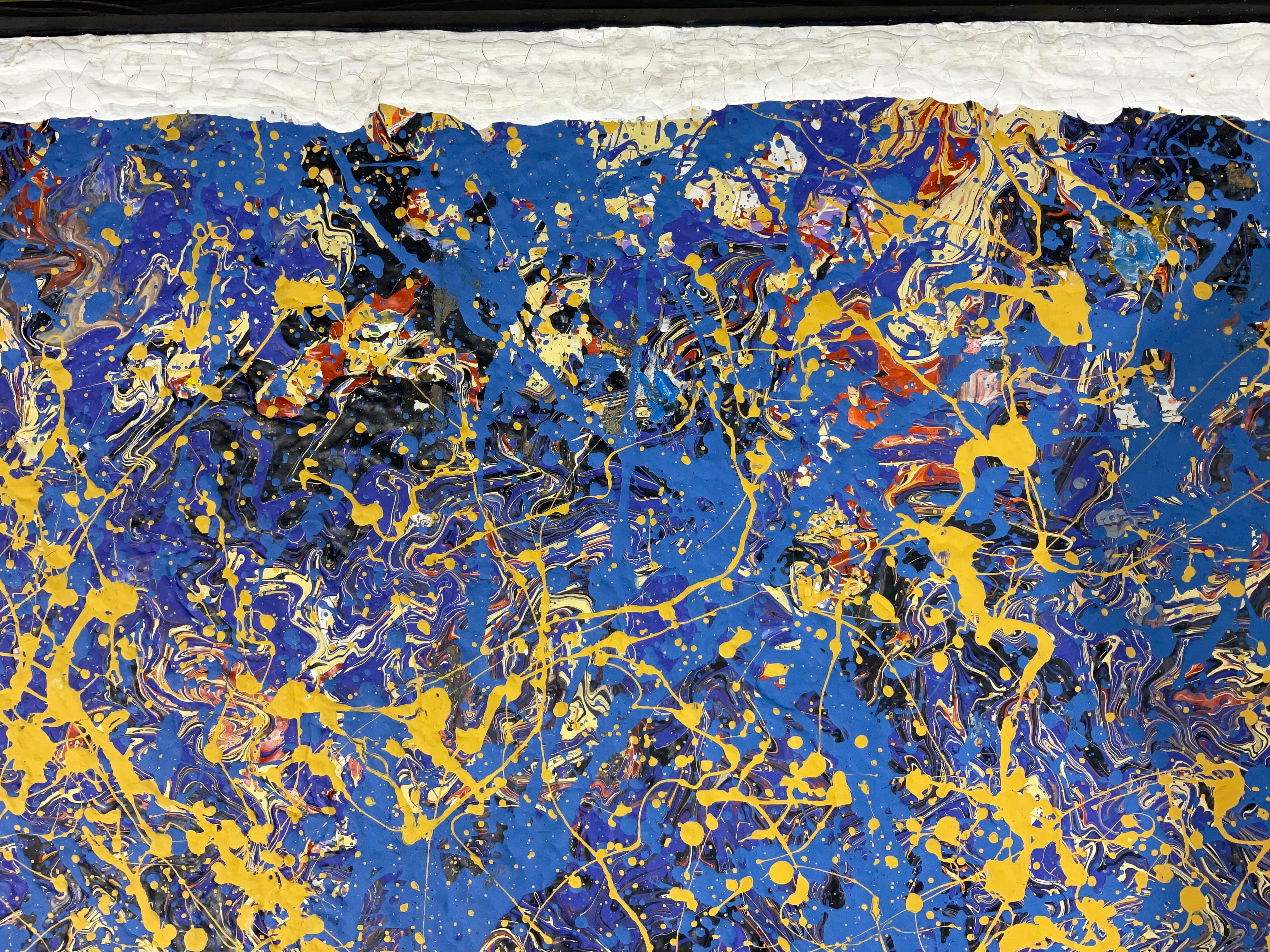 Abstraktes expressionistisches Originalgemälde von John Frates (Handbemalt) im Angebot