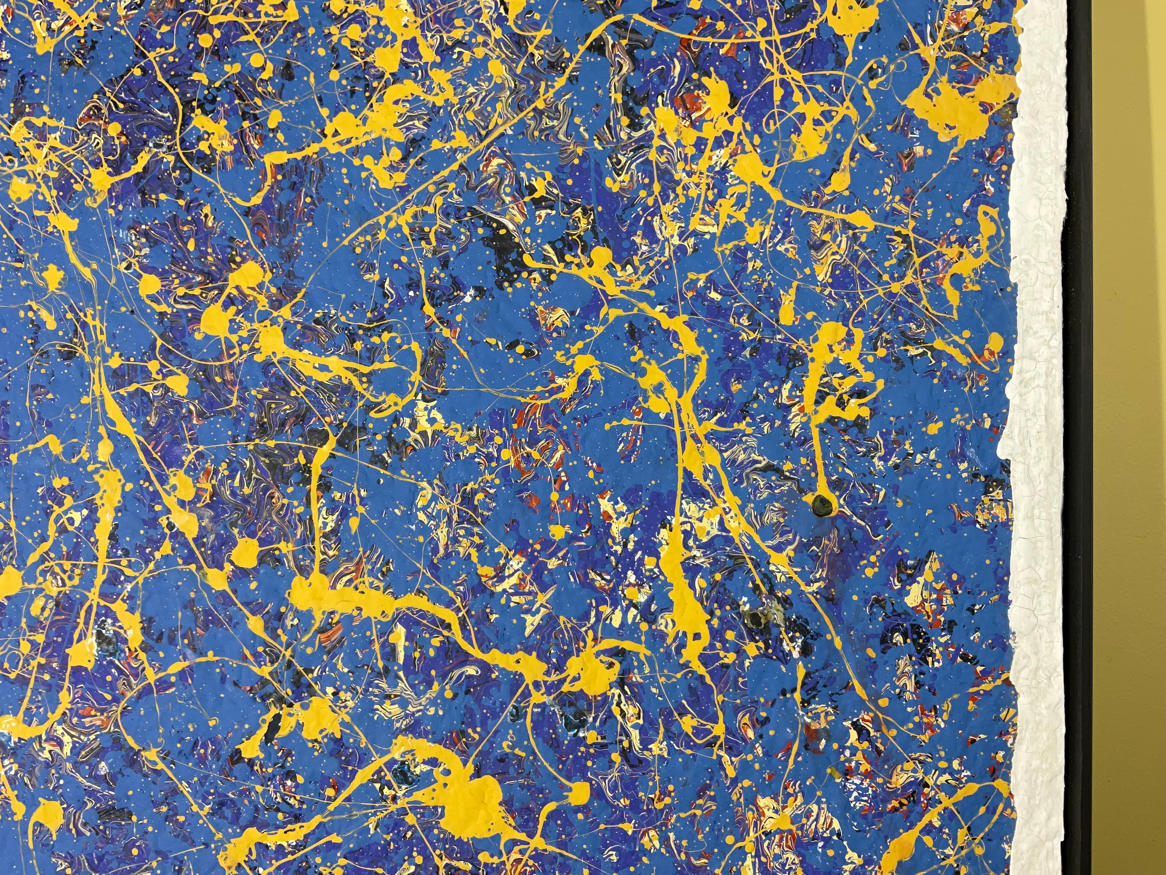 Abstraktes expressionistisches Originalgemälde von John Frates im Zustand „Gut“ im Angebot in Delray Beach, FL