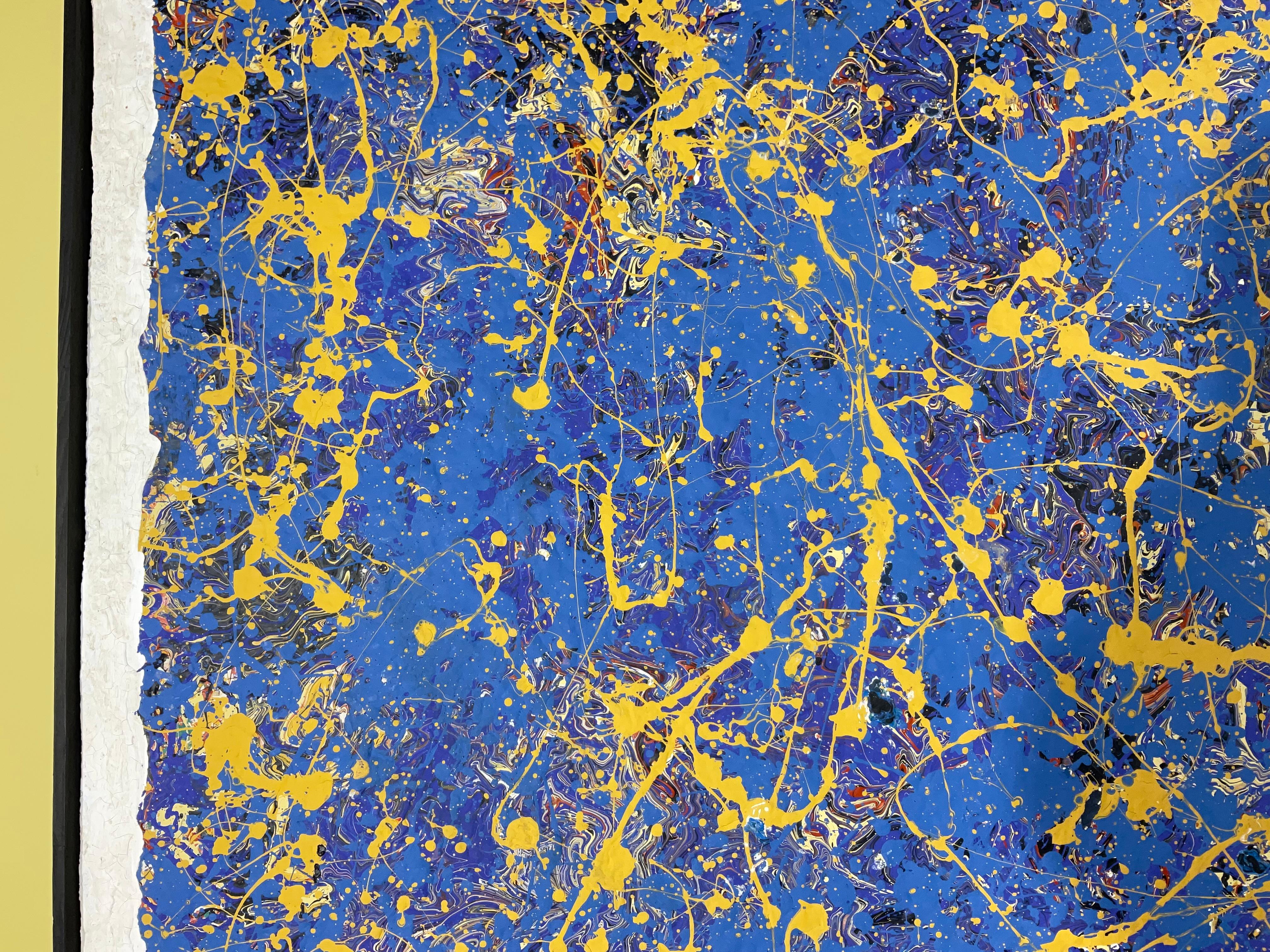 Abstraktes expressionistisches Originalgemälde von John Frates (Acryl) im Angebot