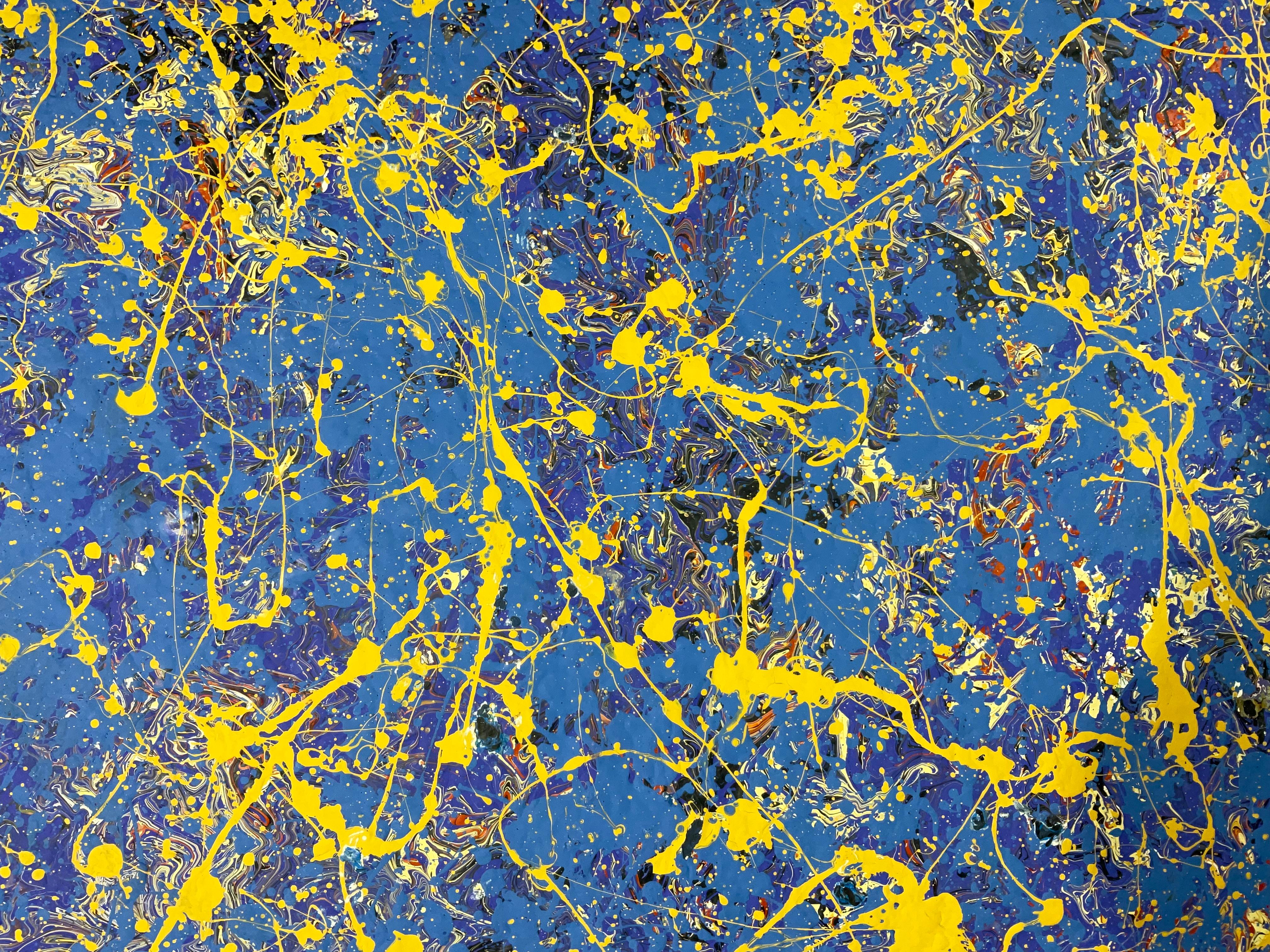 Abstraktes expressionistisches Originalgemälde von John Frates (20. Jahrhundert) im Angebot