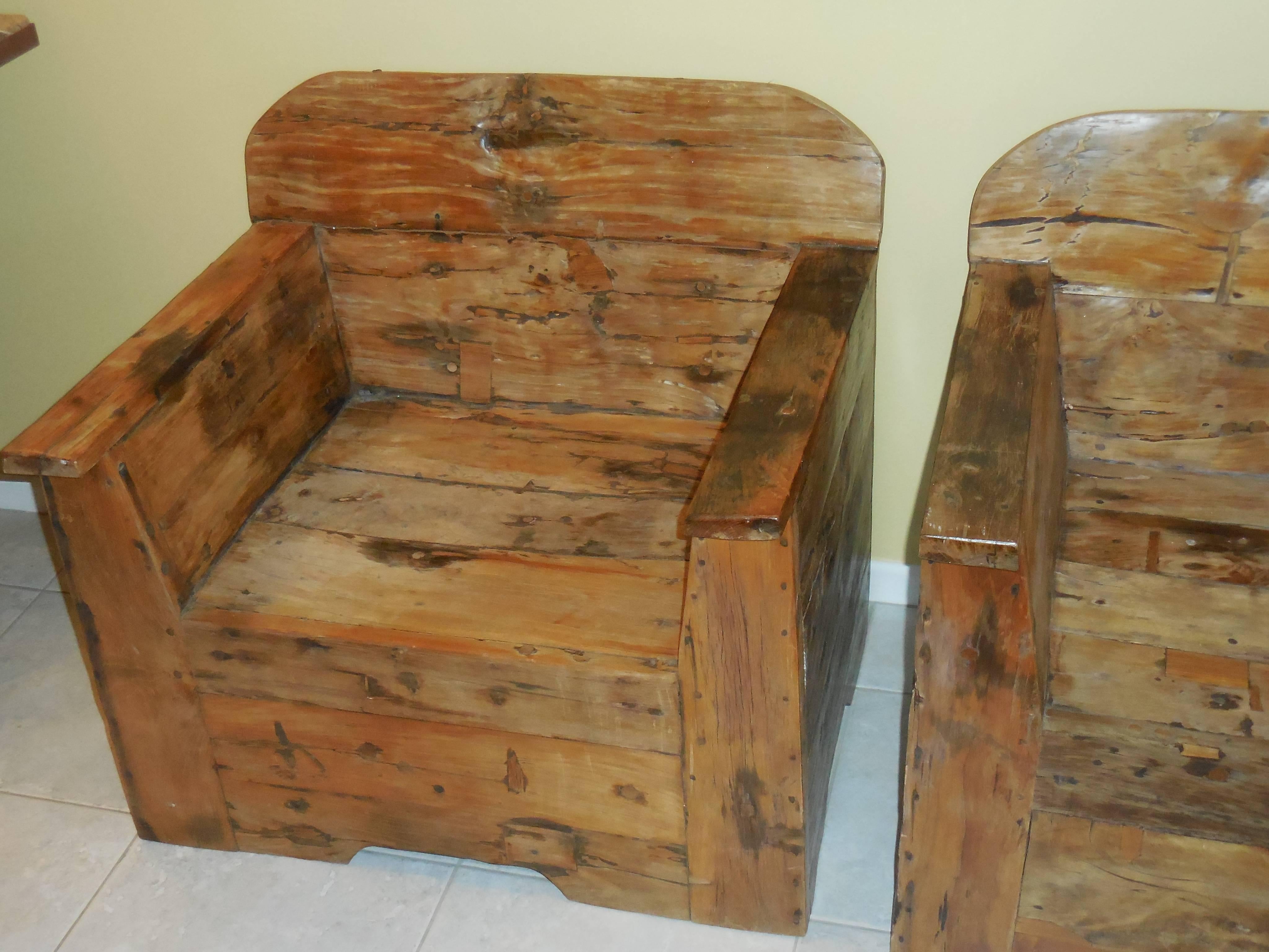 Pair of Exceptional carved Wood Armchairs 5