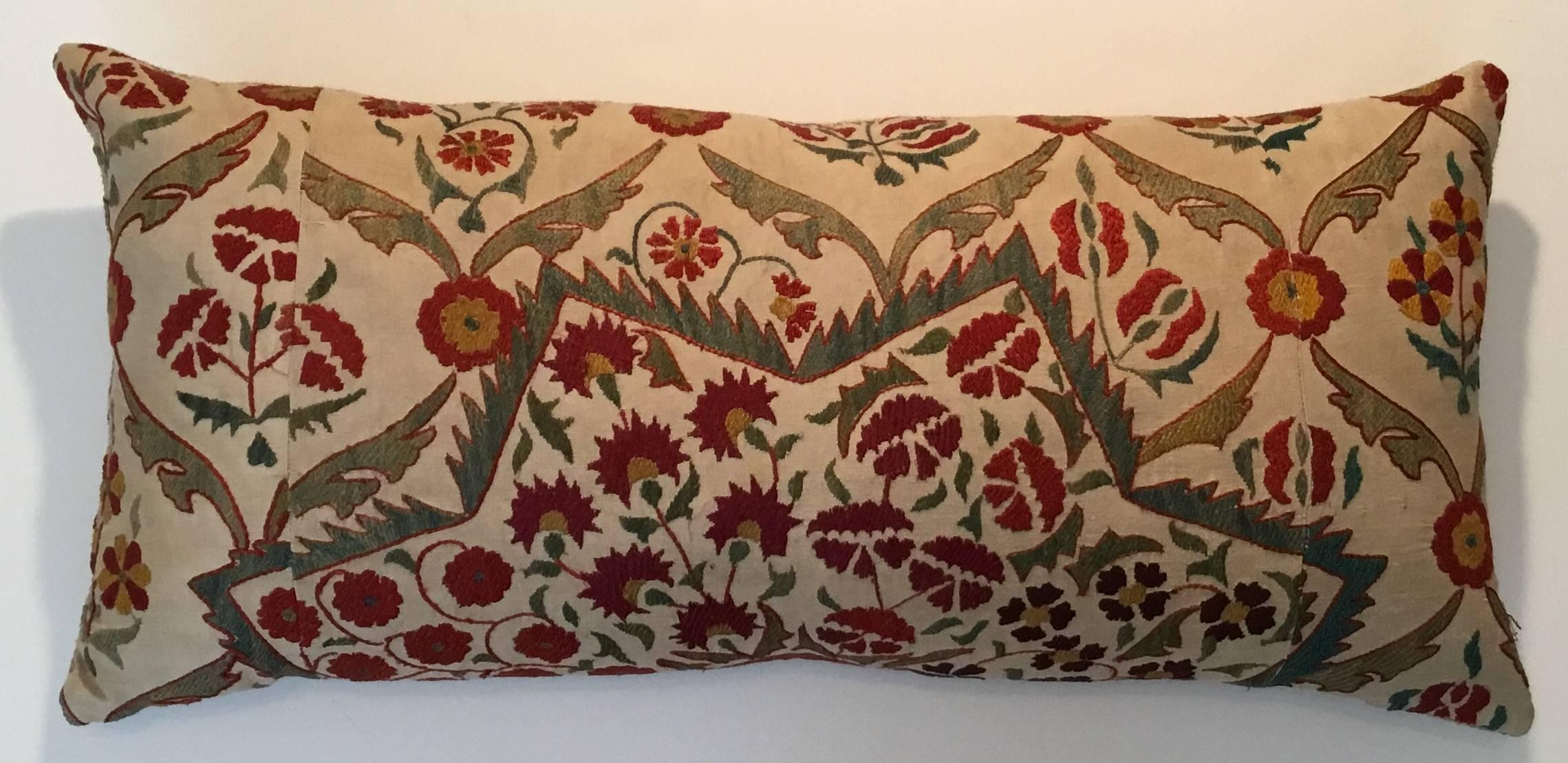 Large Embroidery Suzani Pillow 4