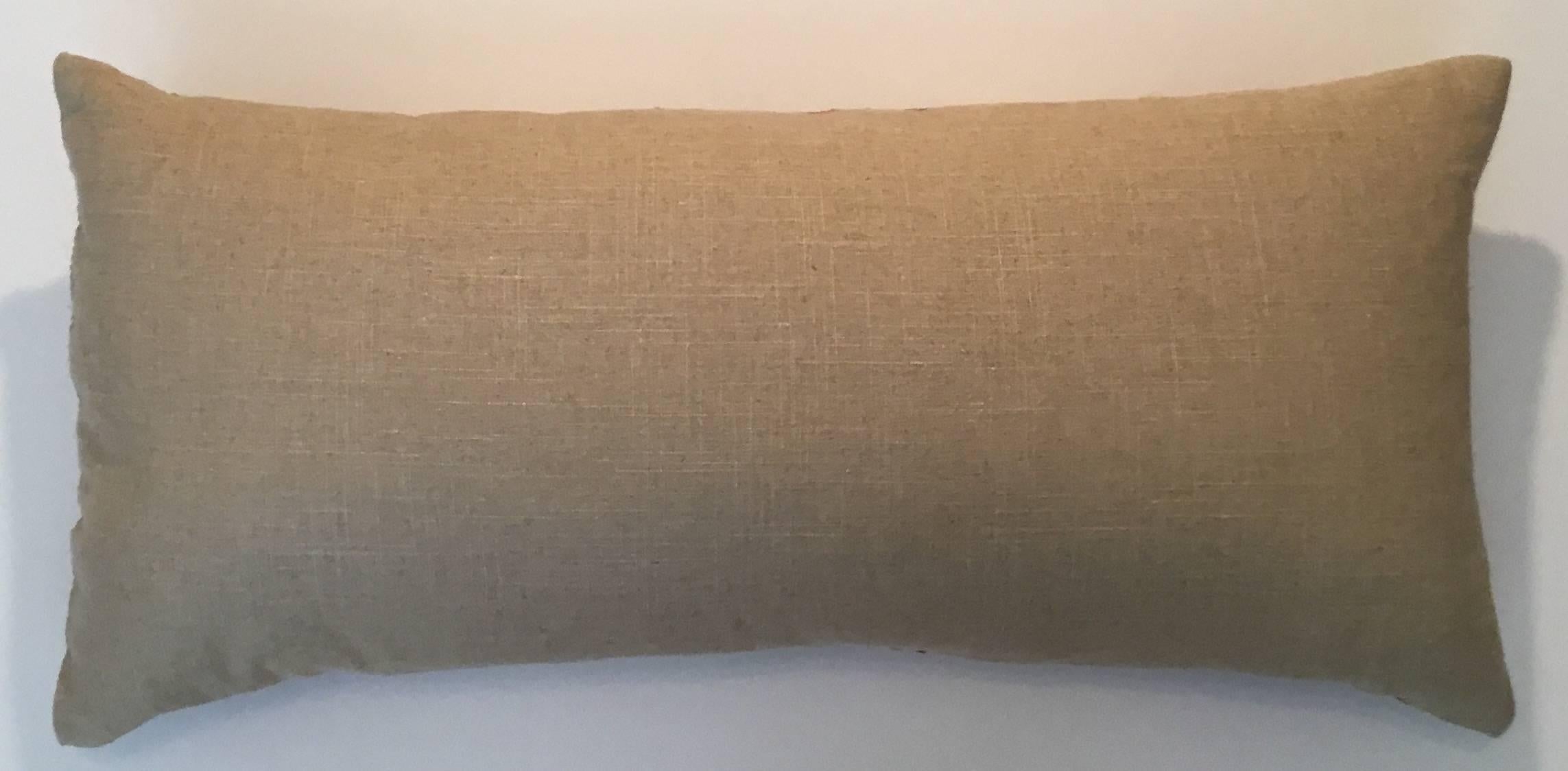 Vintage Suzani Long Pillow 4