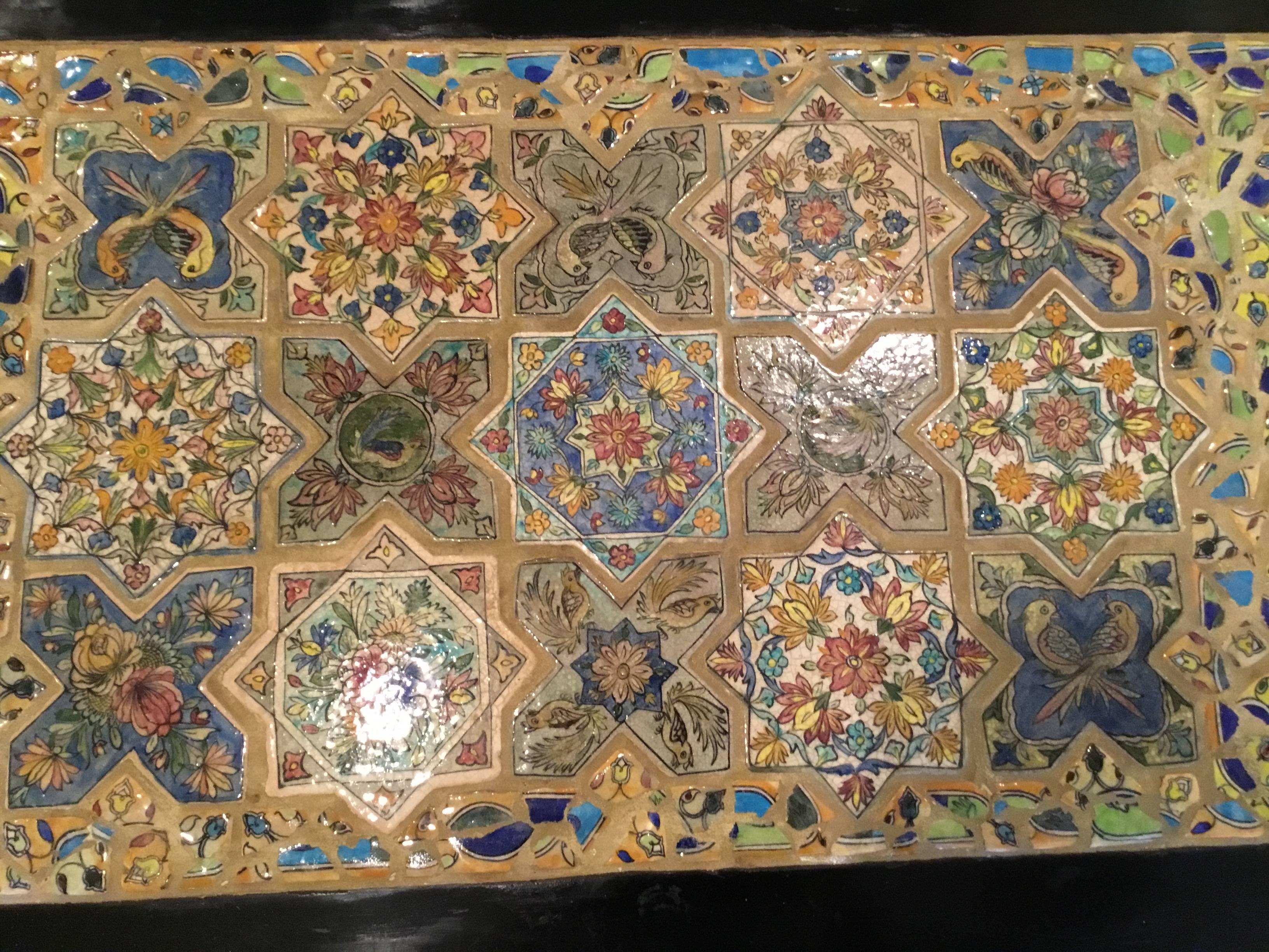 Ceramic Large Persian Tile Coffee Table