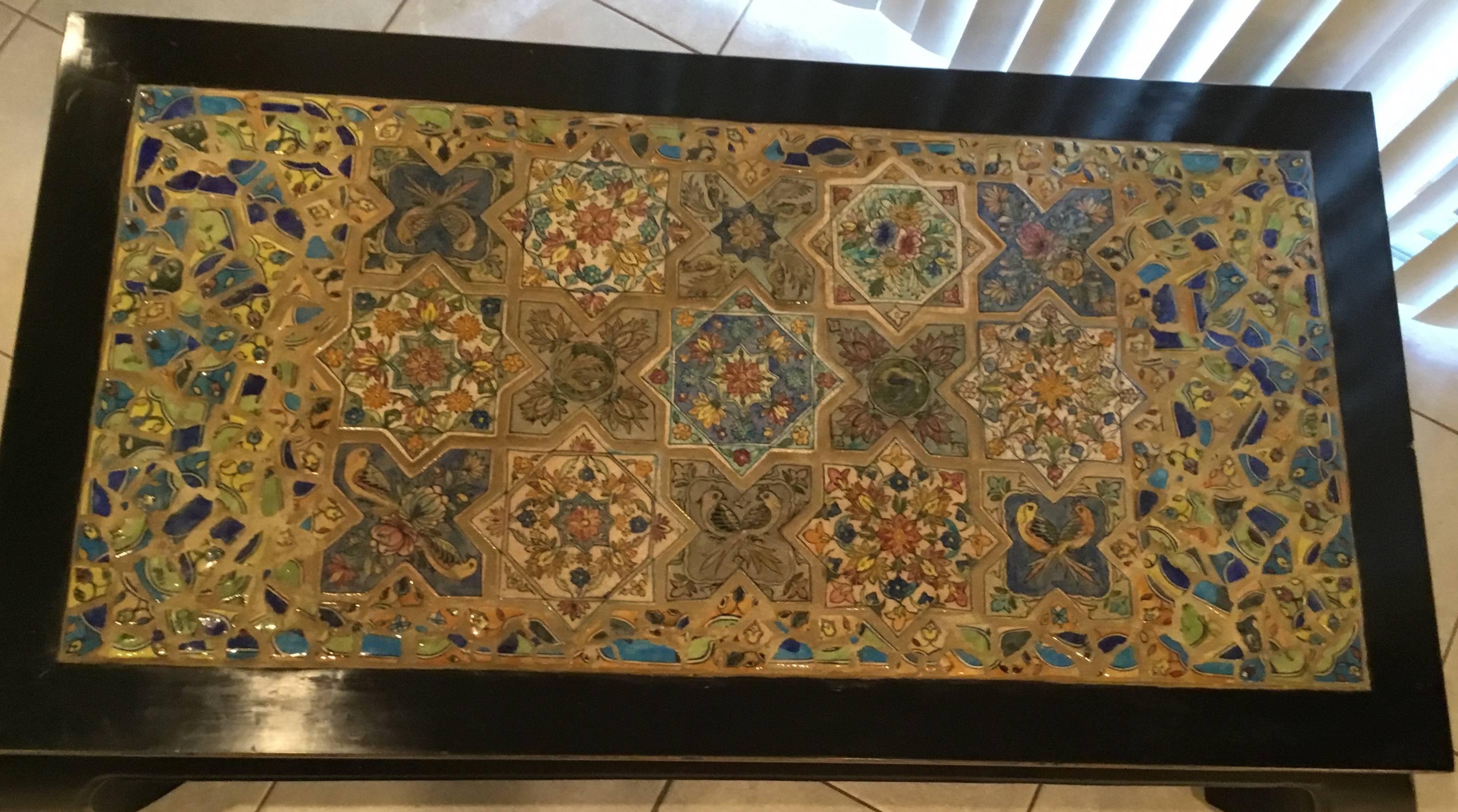 Large Persian Tile Coffee Table 2
