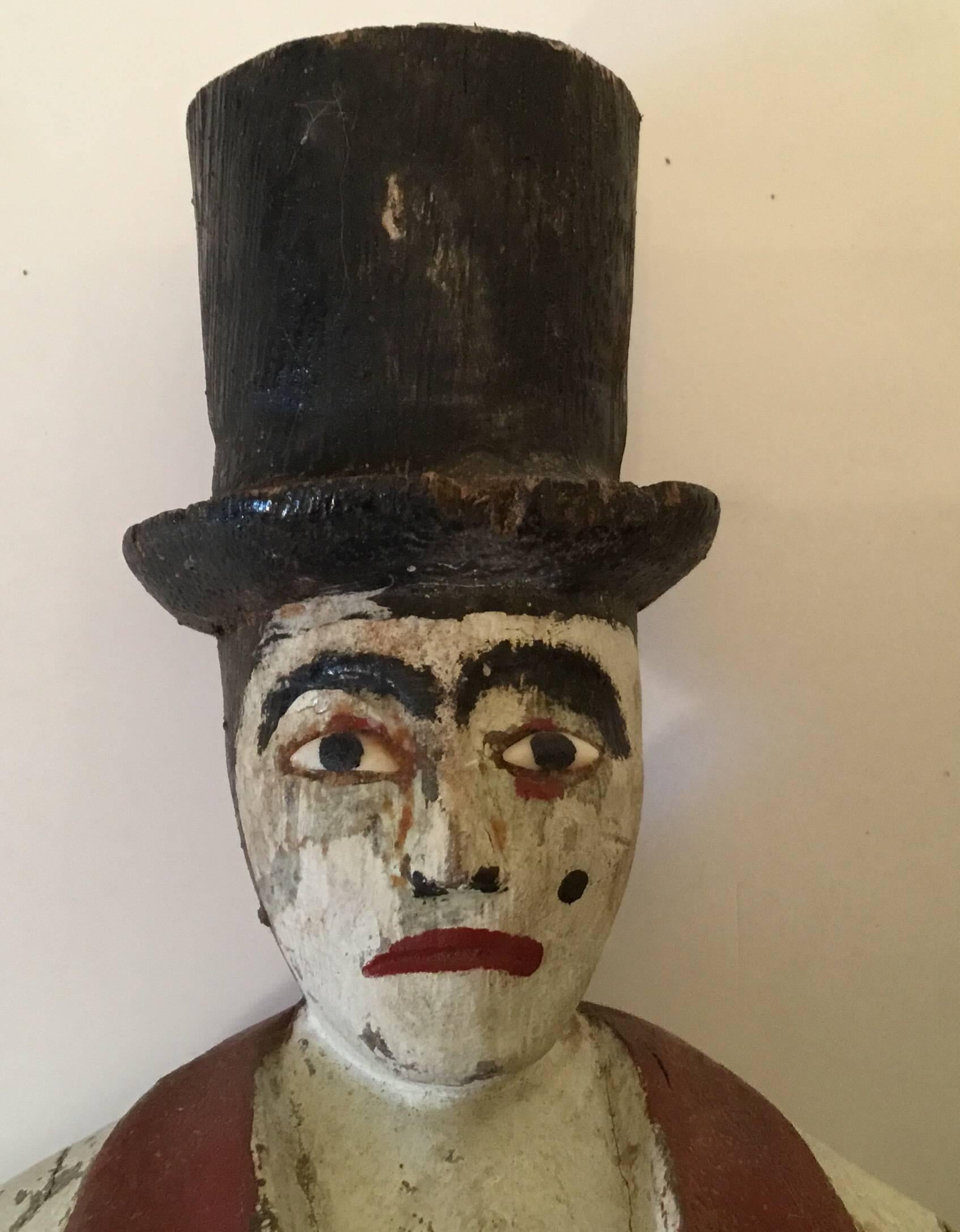 20th Century The Show Man, An Extinct Type, Wooden Carnival Barker