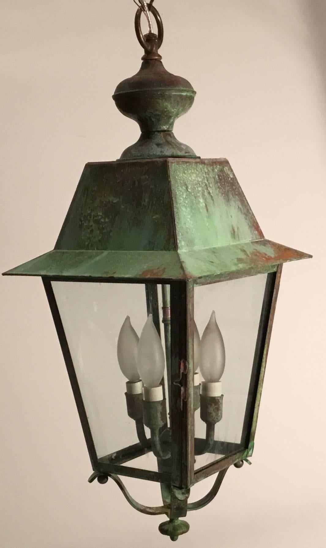 Mid-20th Century Vintage Wall Hanging Lantern 