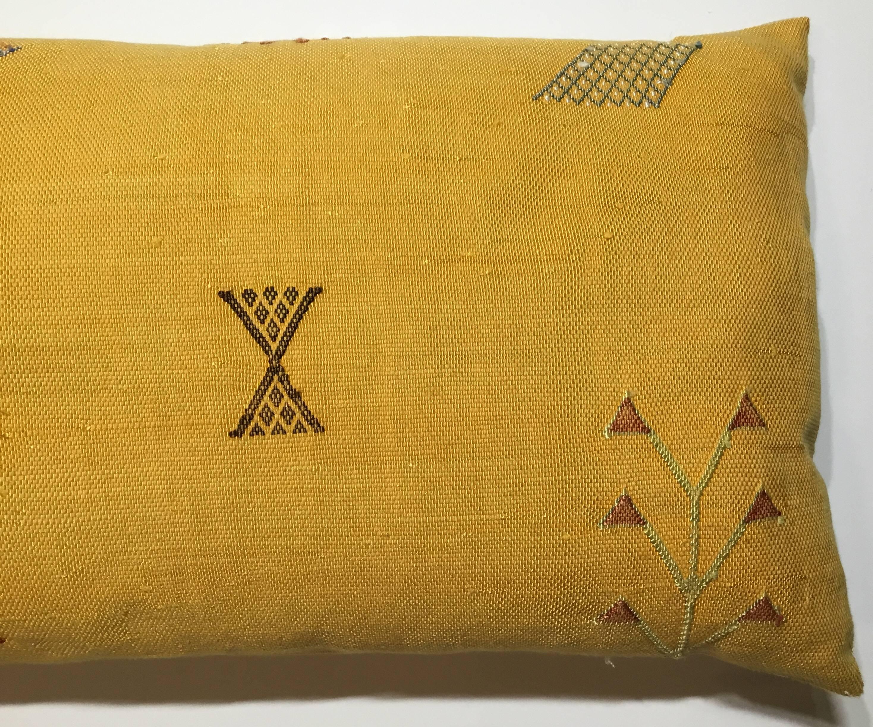 20th Century Cactus Silk Pillow