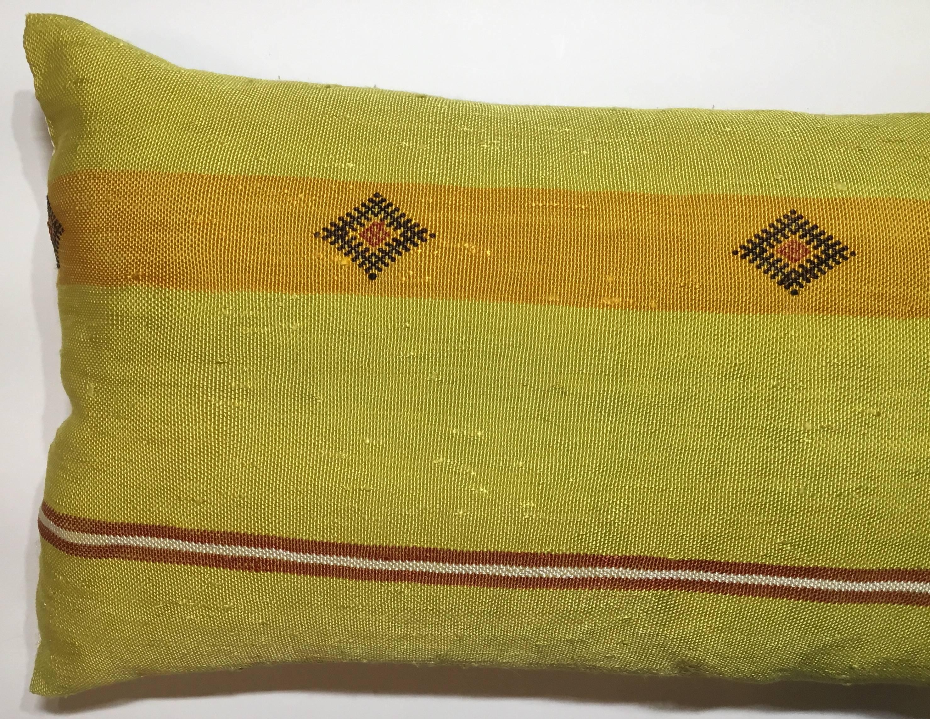 Cactus Silk Handwoven Pillow In Excellent Condition In Delray Beach, FL