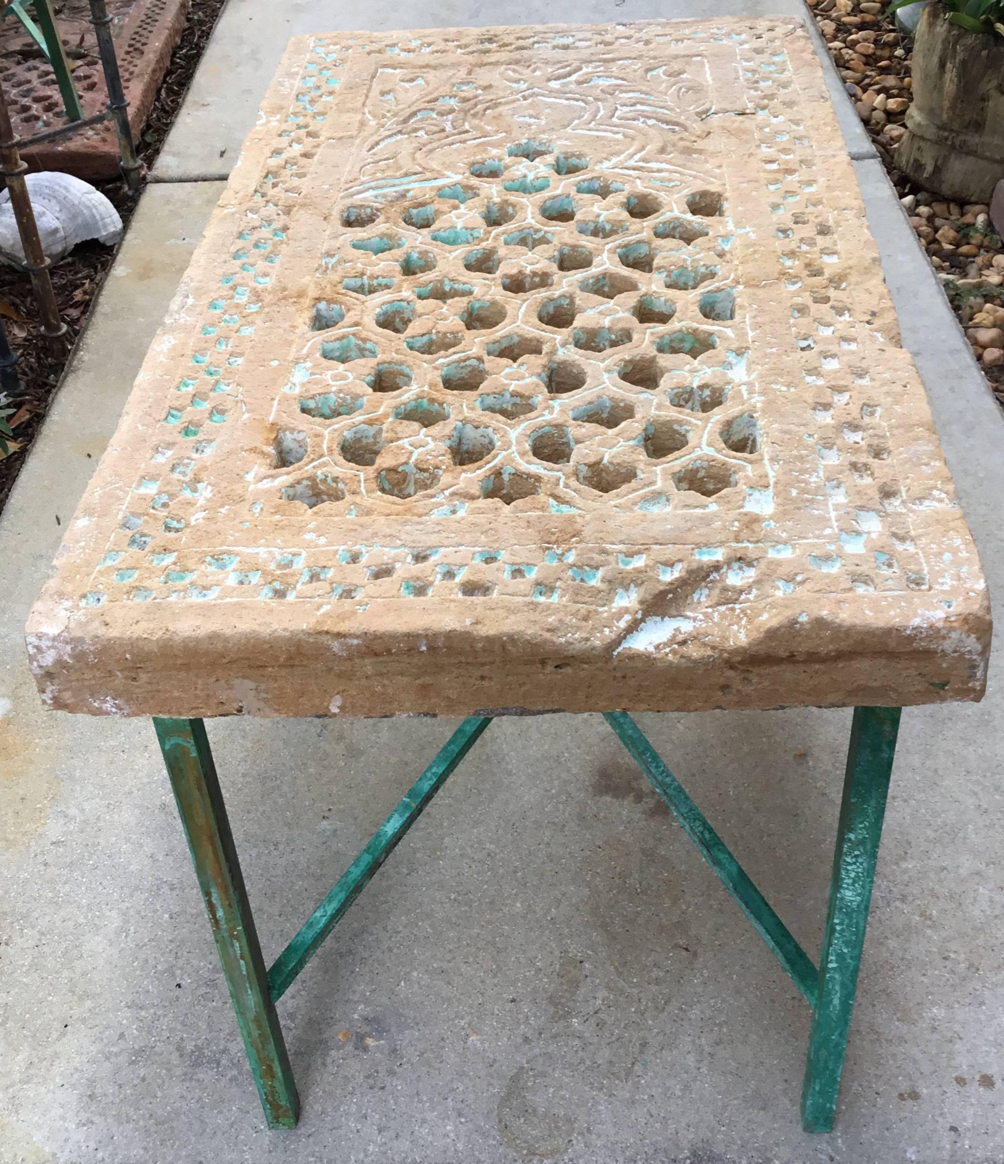 Indian Architectural Element Brass Table