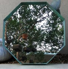 Architectural Bronze Hexagon Mirror