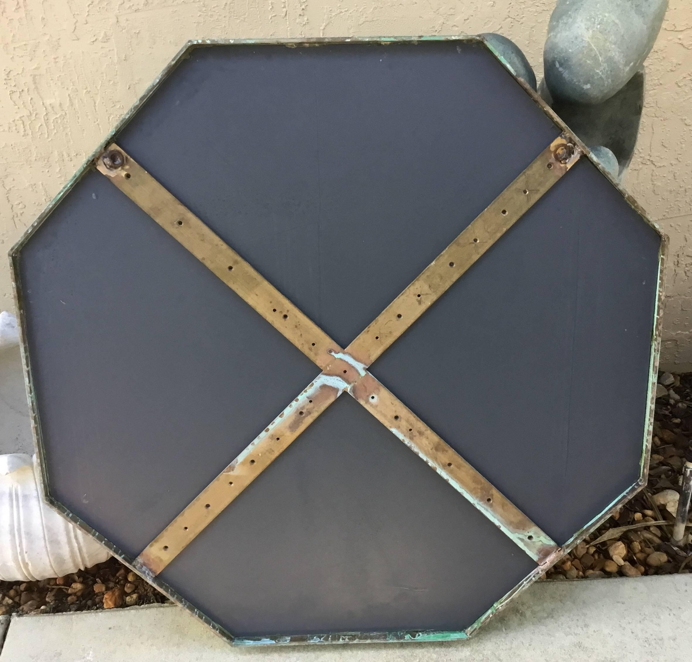 Architectural Bronze Hexagon Mirror 6