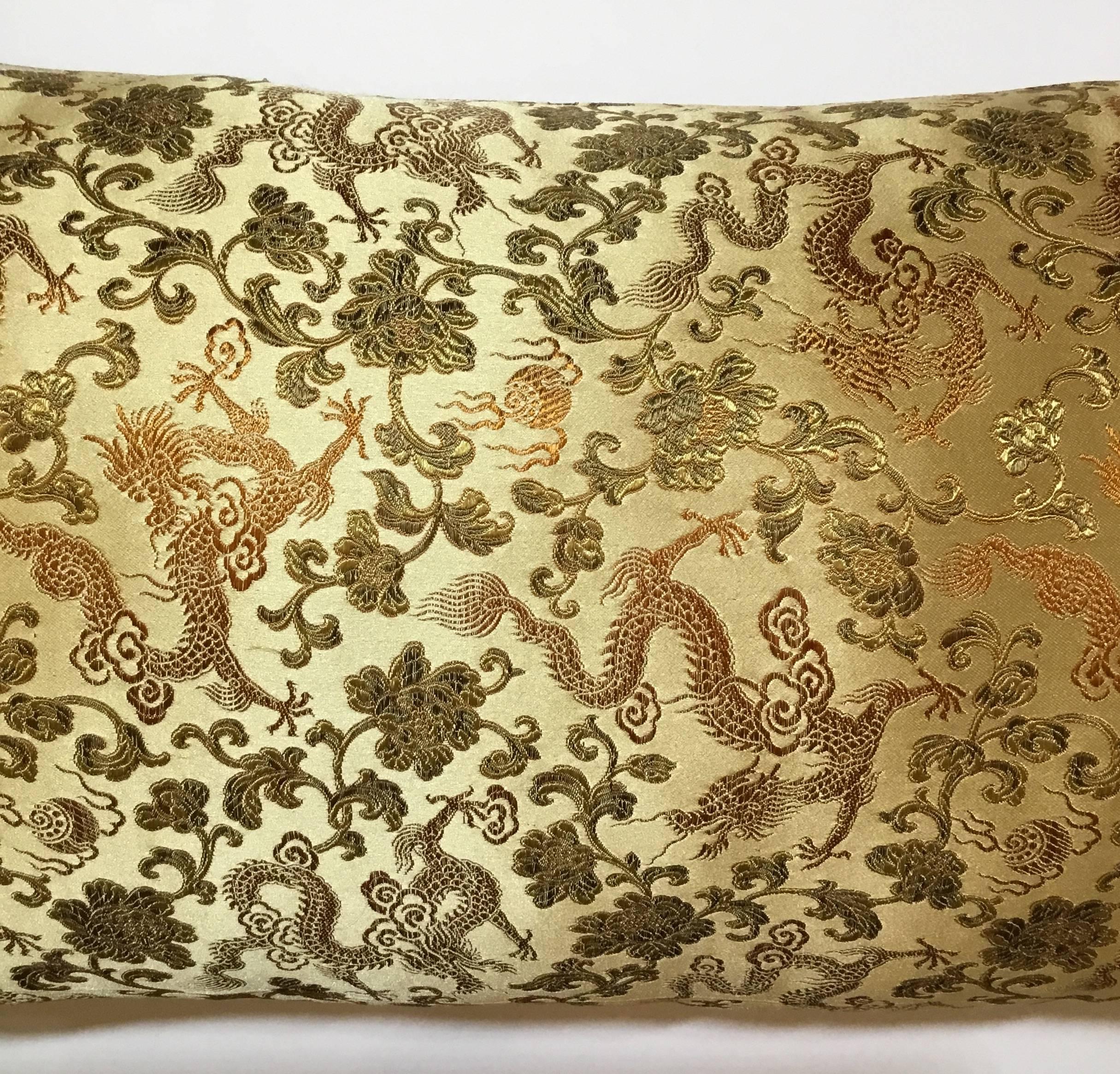 Pair of Silk Chinese Pillows 1