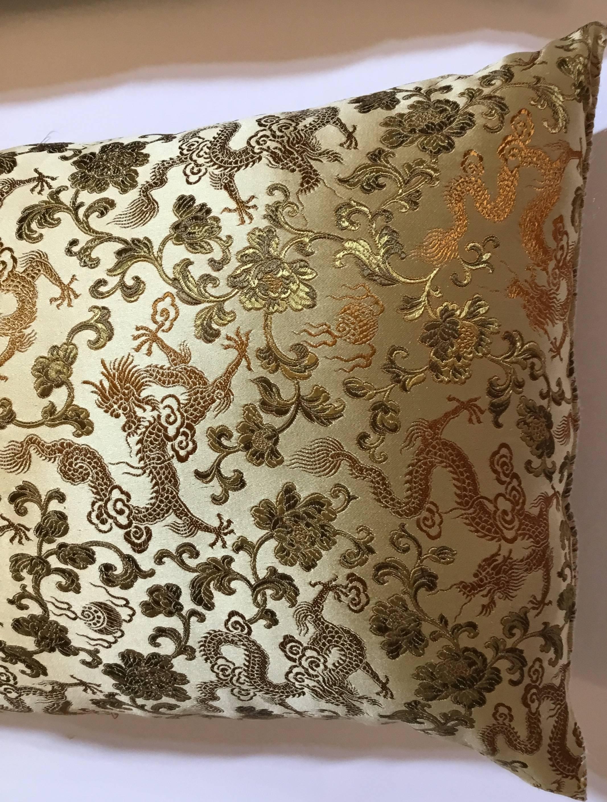 Pair of Silk Chinese Pillows 3