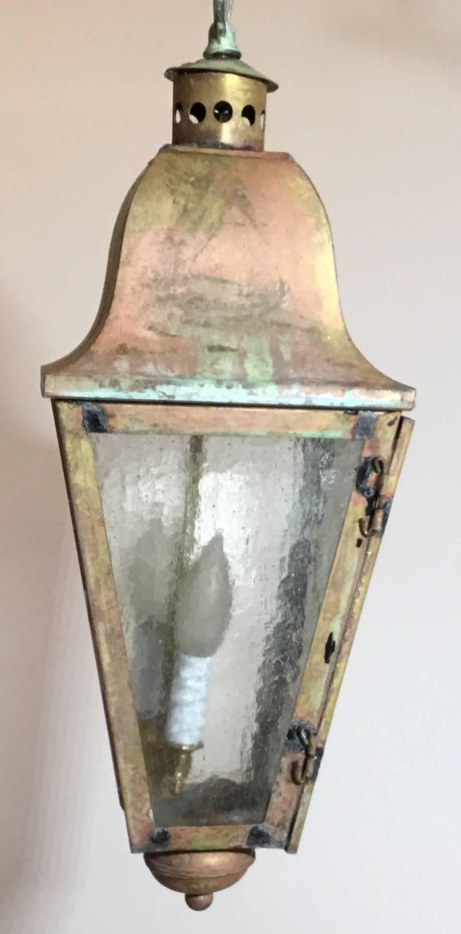 vintage brass lantern
