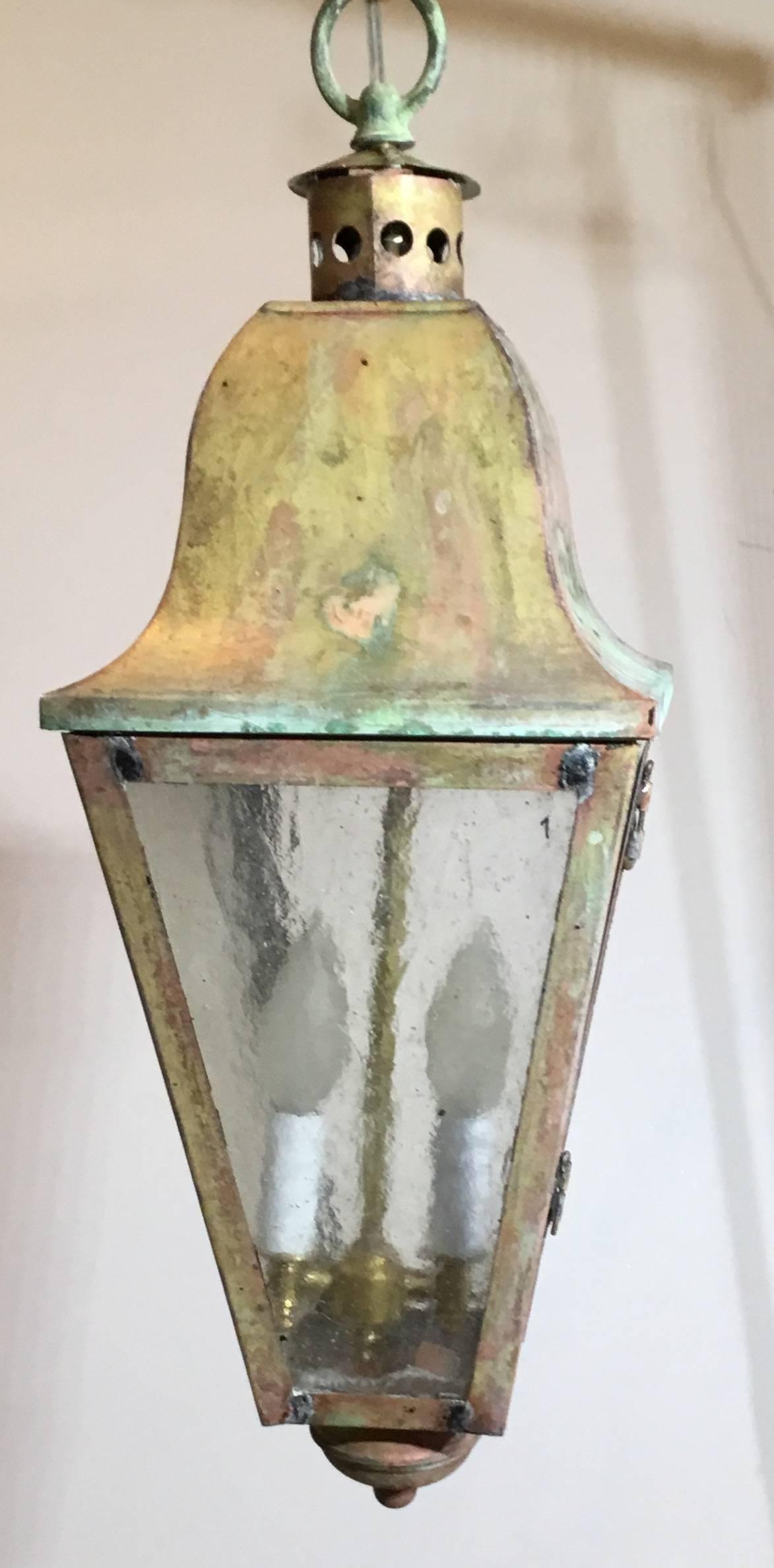 small brass lantern