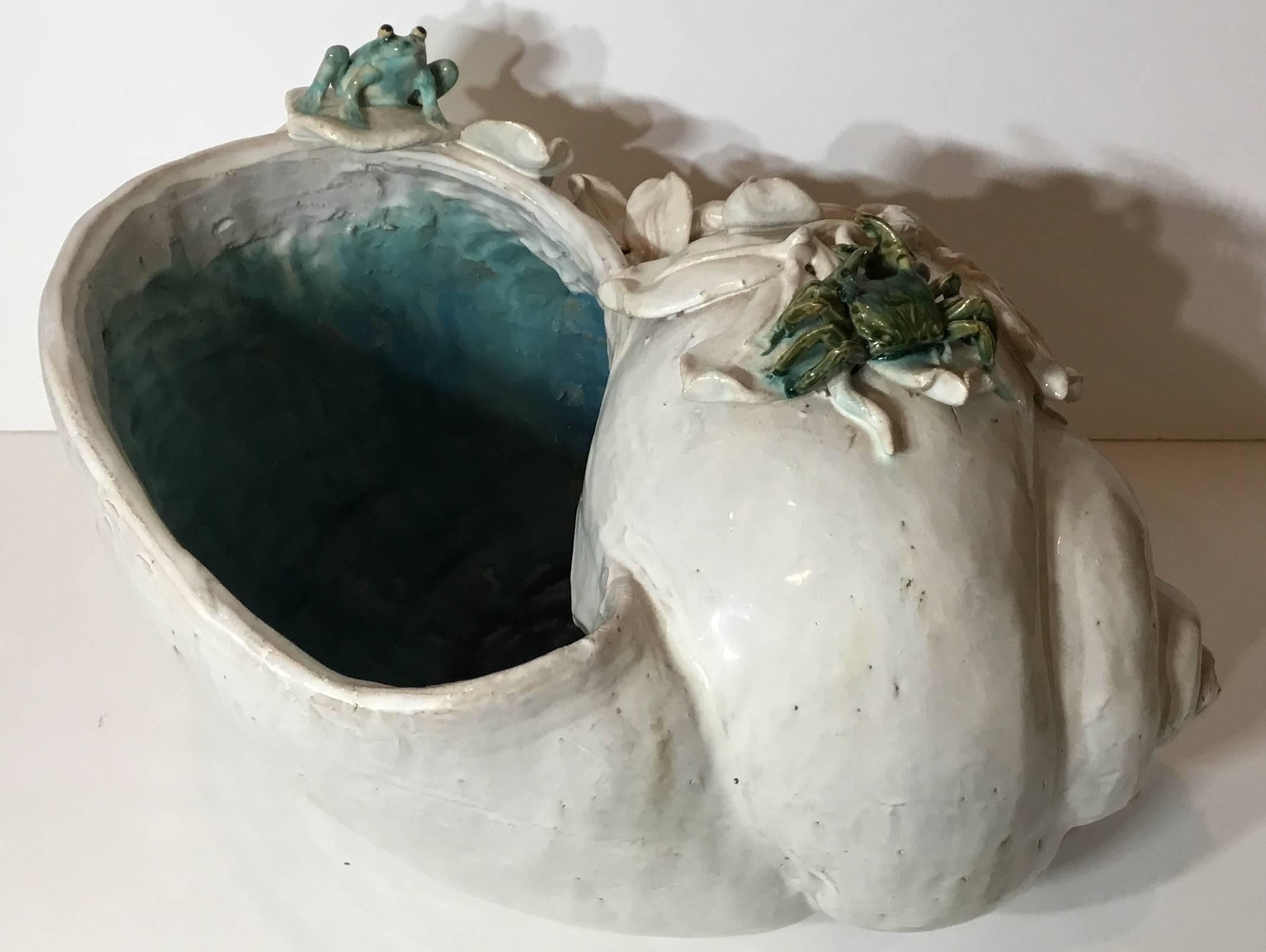 Decorative Ceramic Shell Planter 3