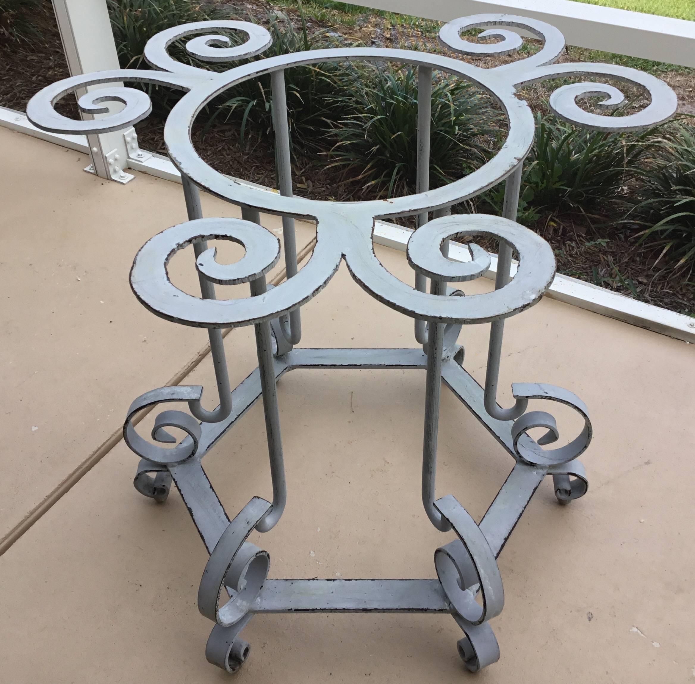 American Iron Spiral Top Centre Table