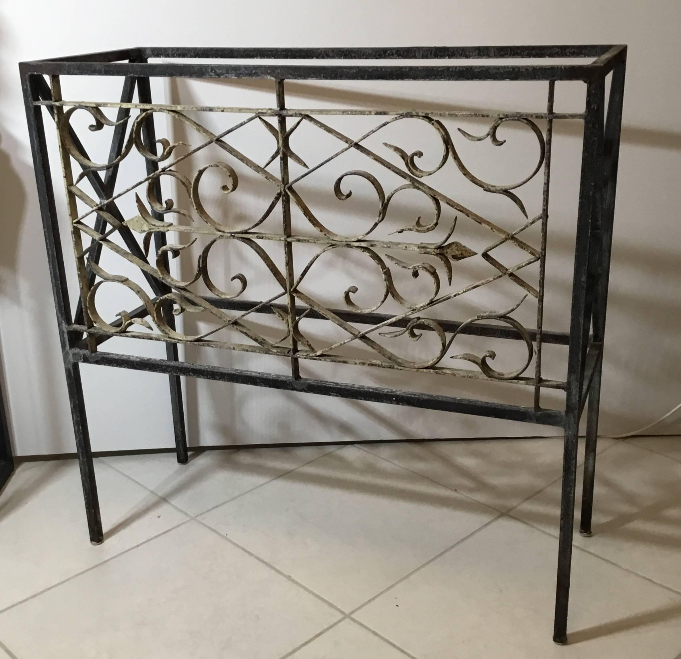Wrought Iron Console 3