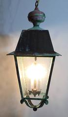 Vintage Hanging Copper Lantern
