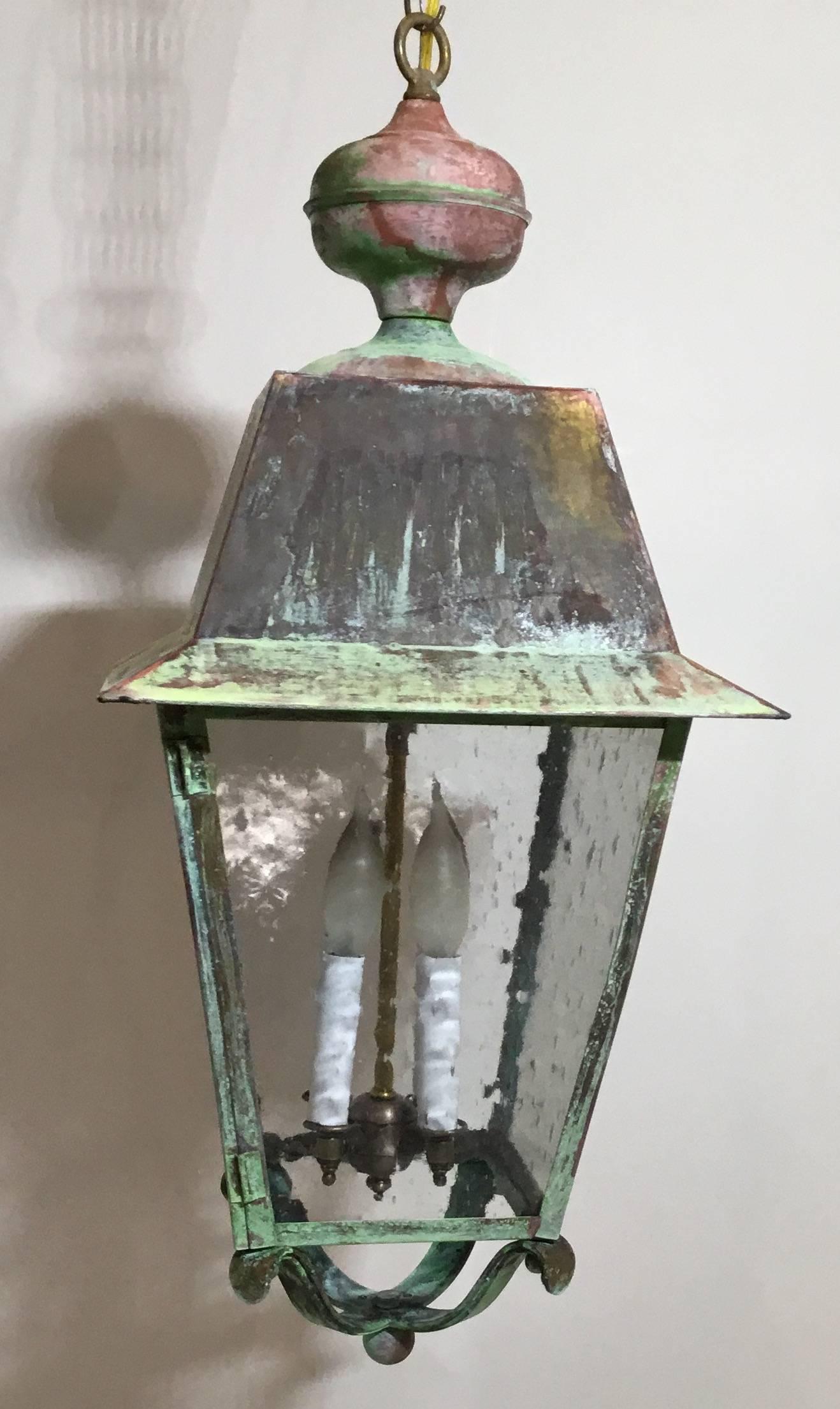 Bronze Vintage Hanging Copper Lantern