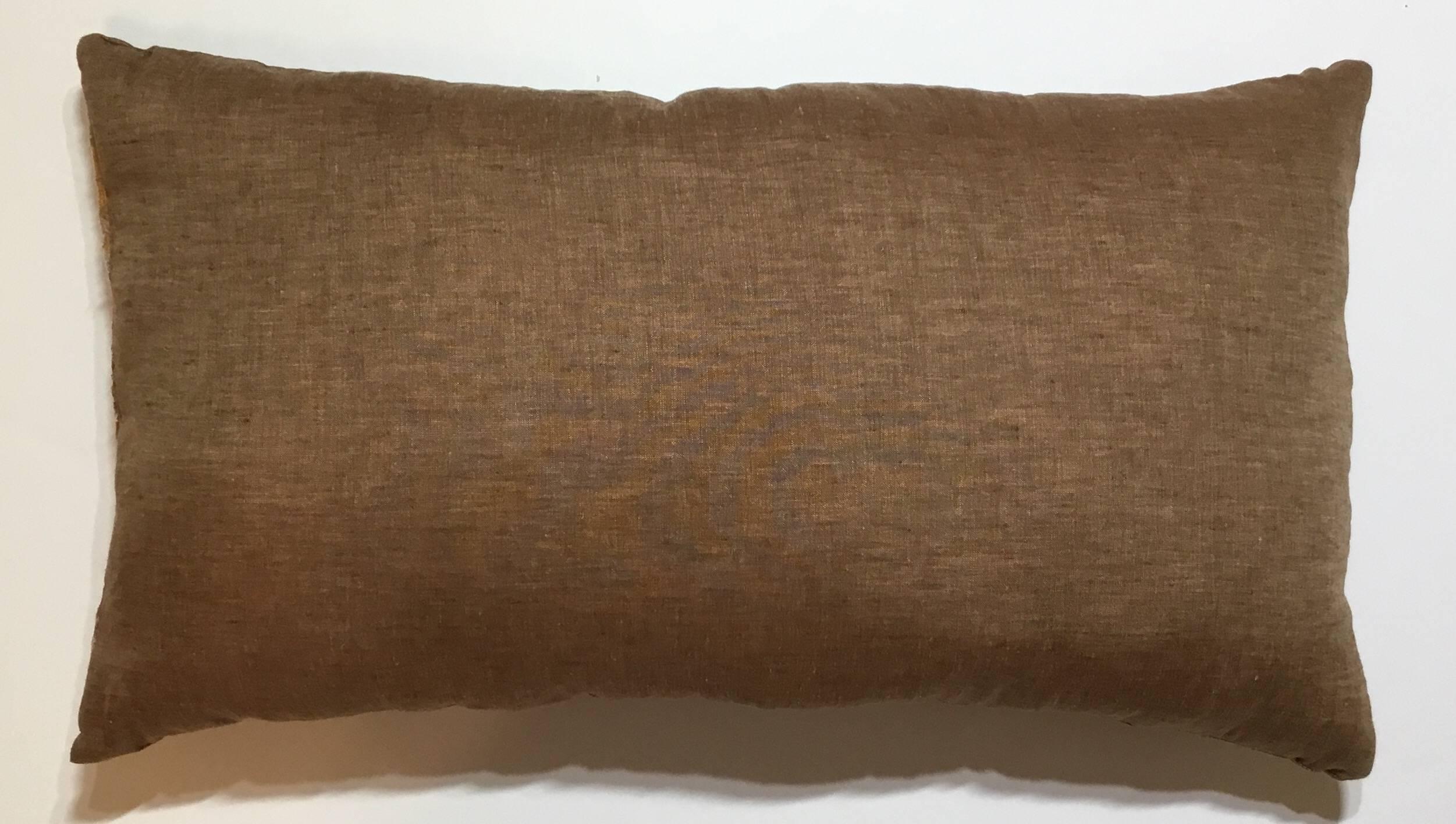 Wool Flat-Weave Kilim Rug Fregment Pillow