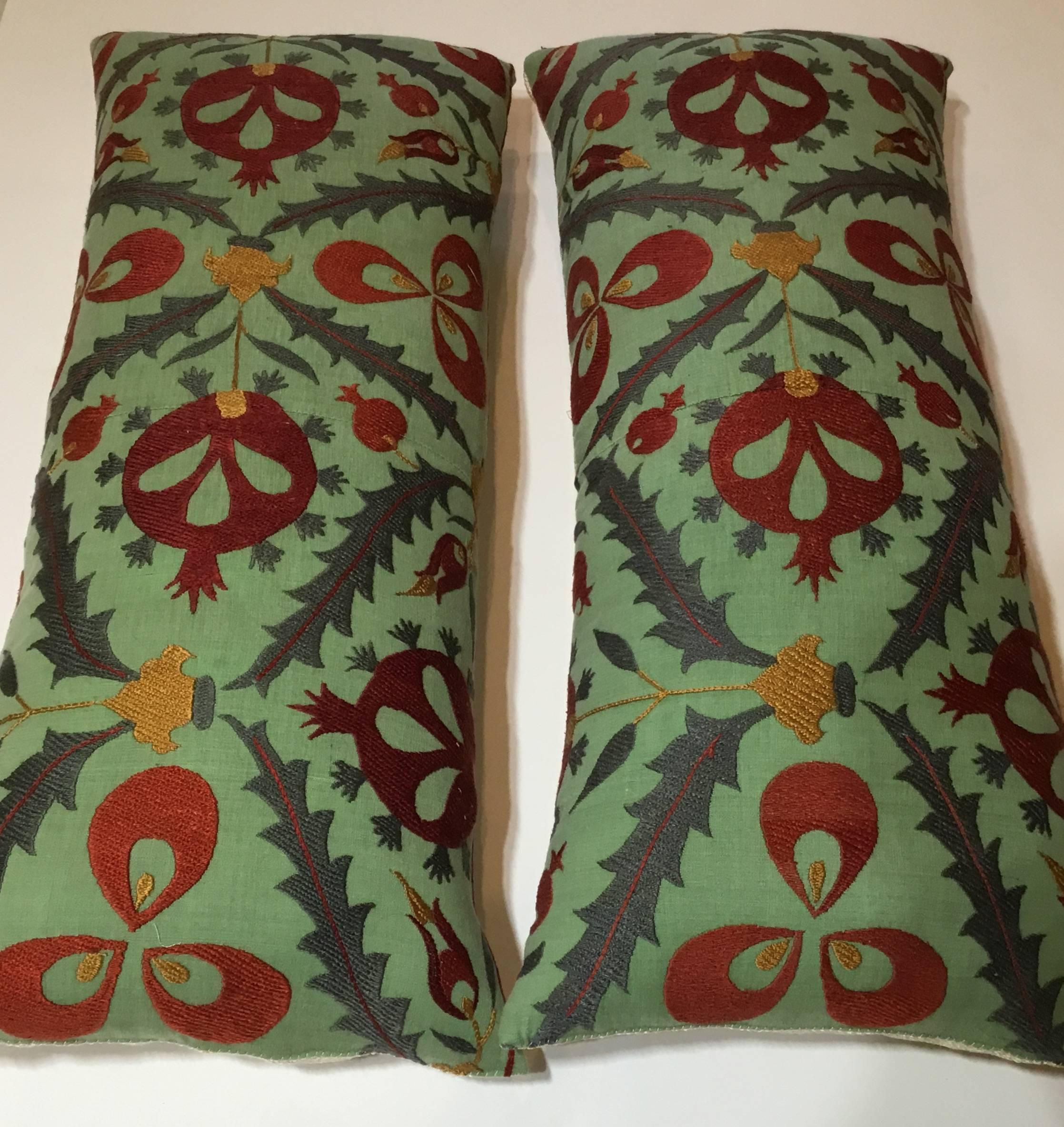 Cotton Pair of Hand Embroidery Suzani Pillows