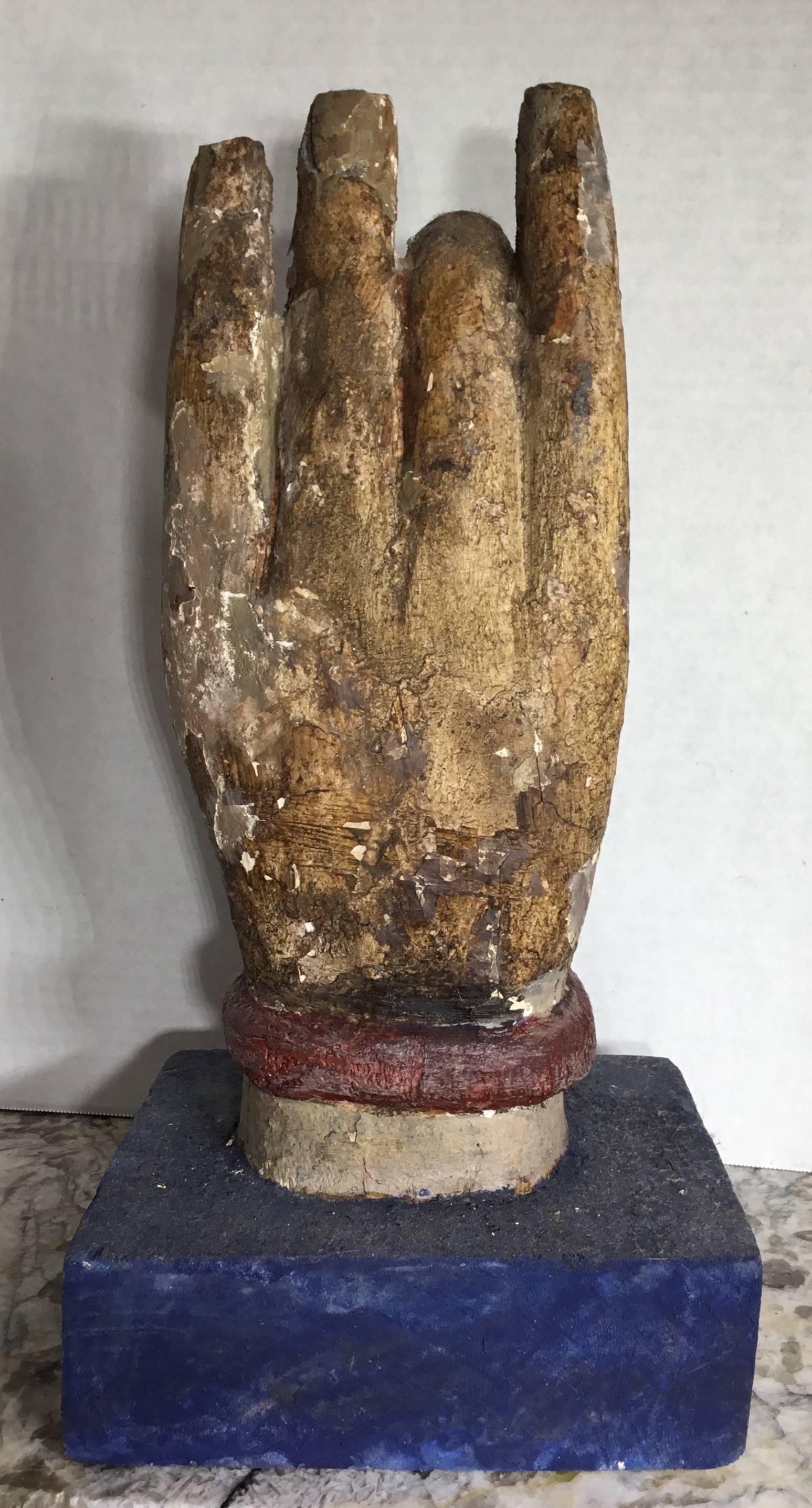 Chinese Wood Carving of Buddha Hand 1