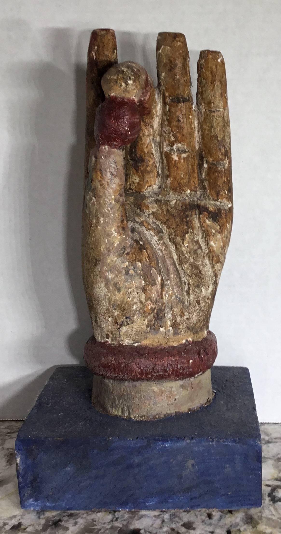 Chinese Wood Carving of Buddha Hand 3