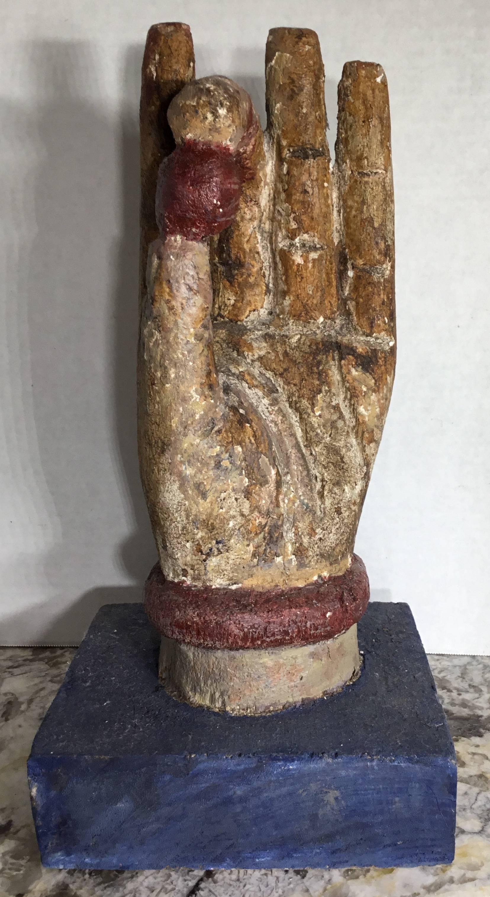 Chinese Wood Carving of Buddha Hand 5