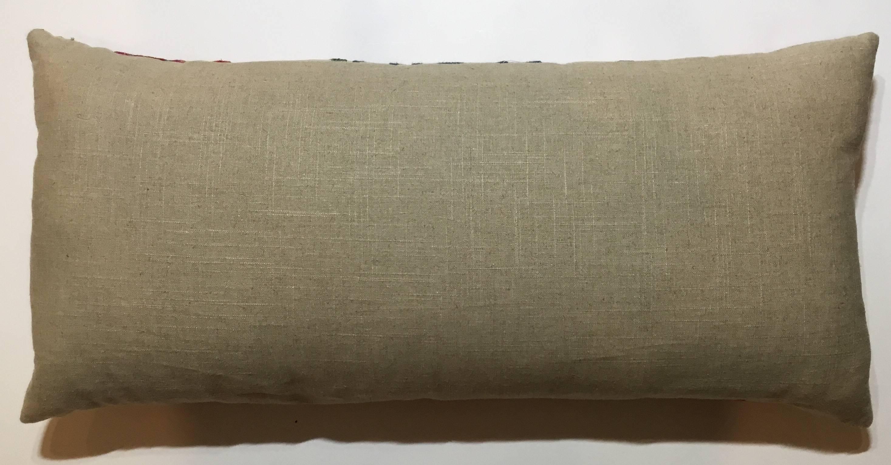 Large Vintage Suzani Pillow 2