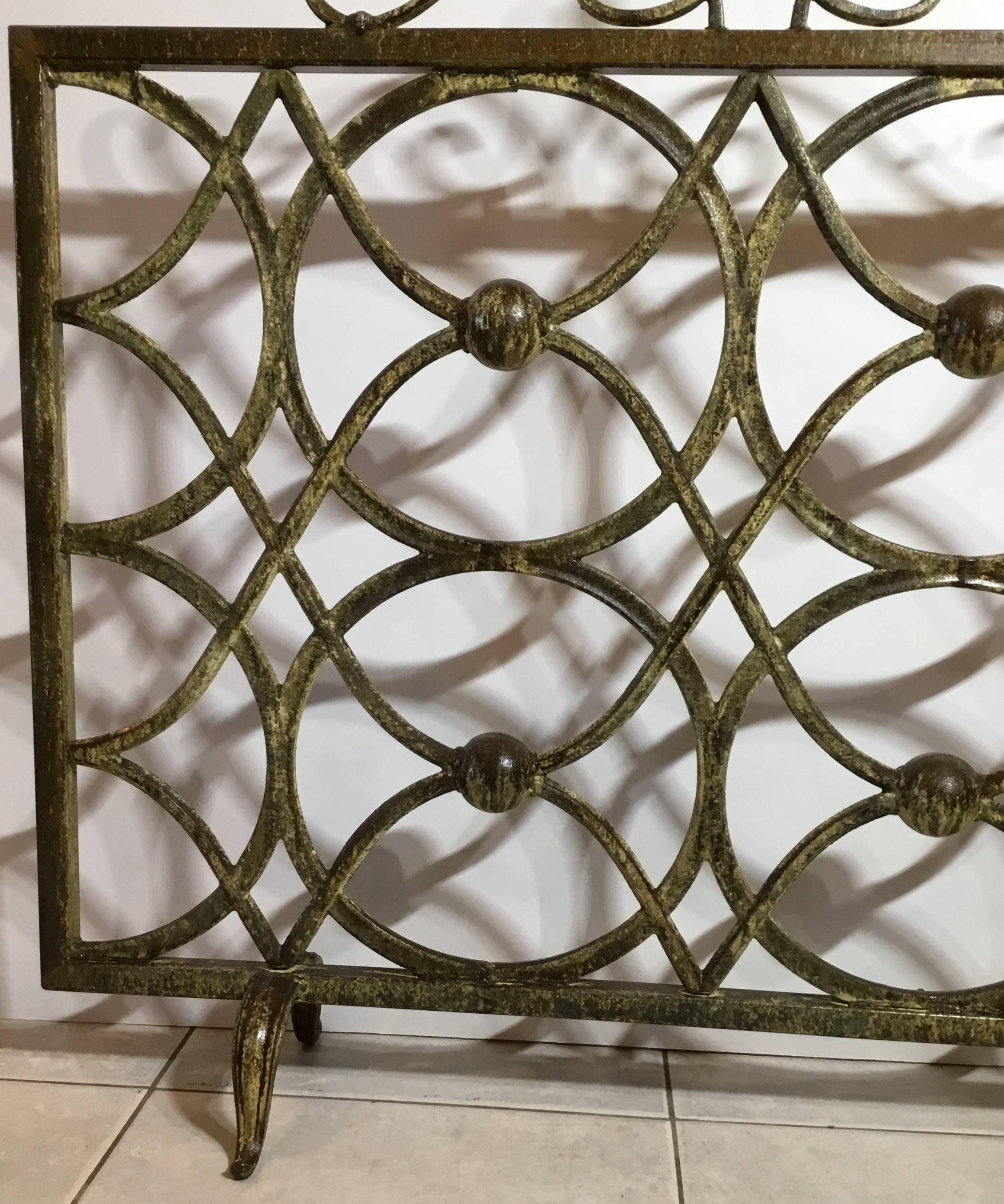 Cast Iron Fireplace Screen