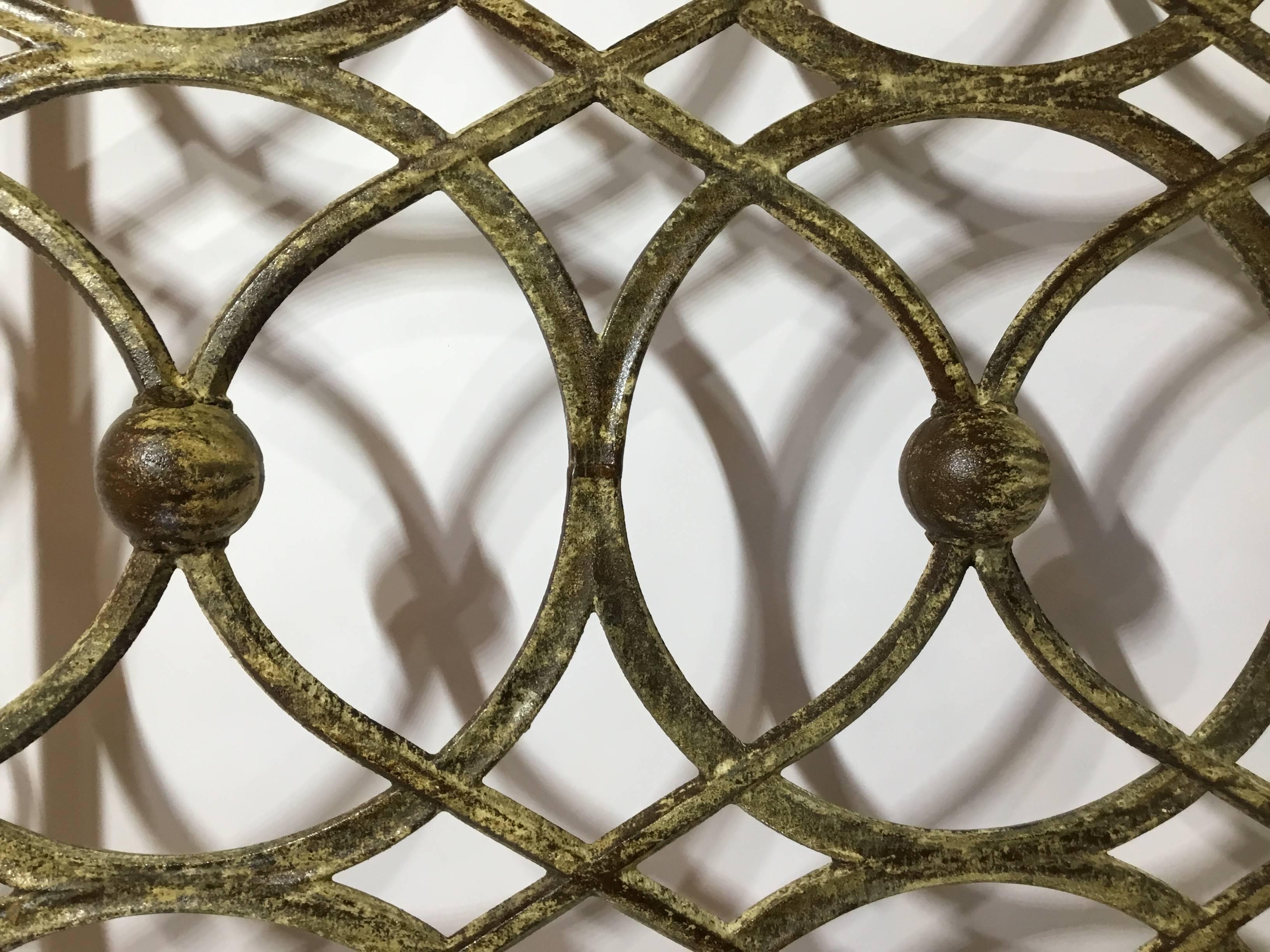 20th Century Iron Fireplace Screen