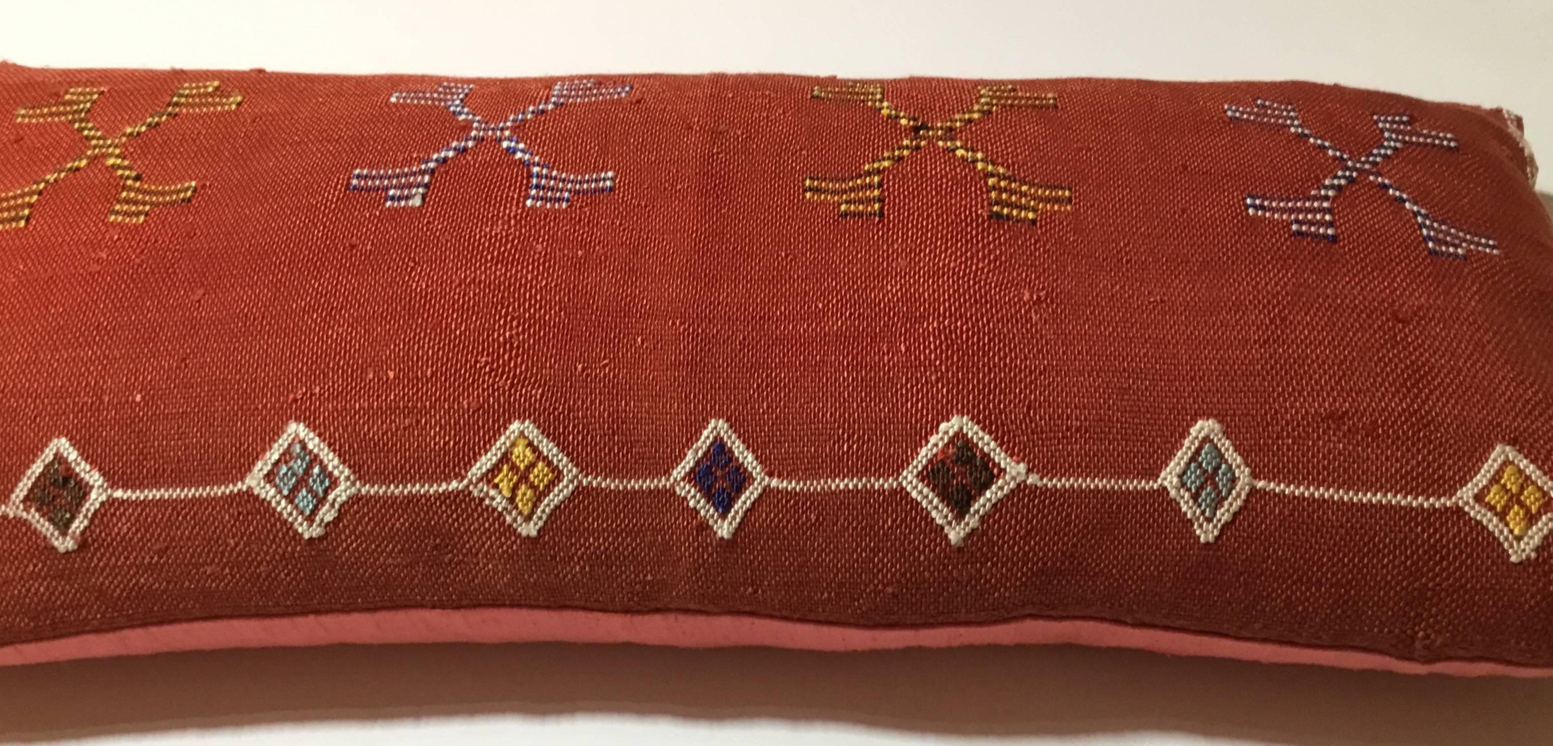 Pair of Moroccan Cactus Silk Pillows 5