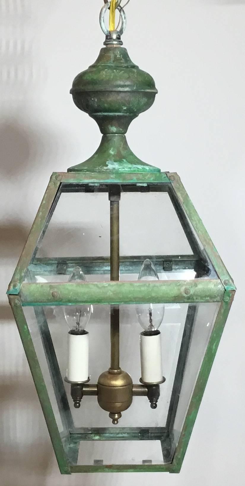 American Hanging Vintage Brass Lantern