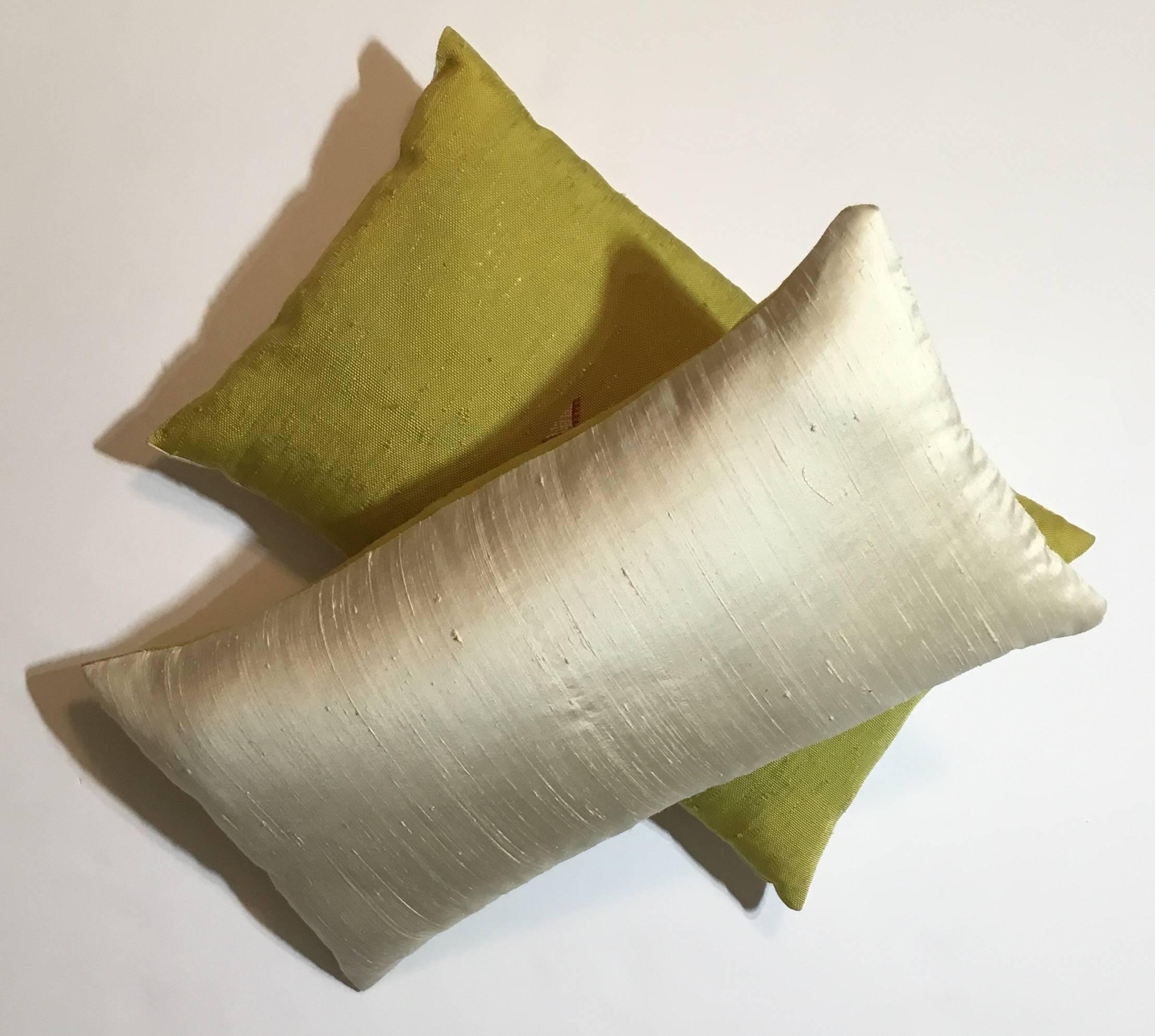 Pair of Cactus Silk Pillows 3