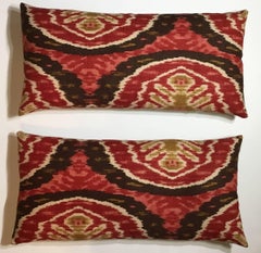 Pair of Ikat Print Pillows