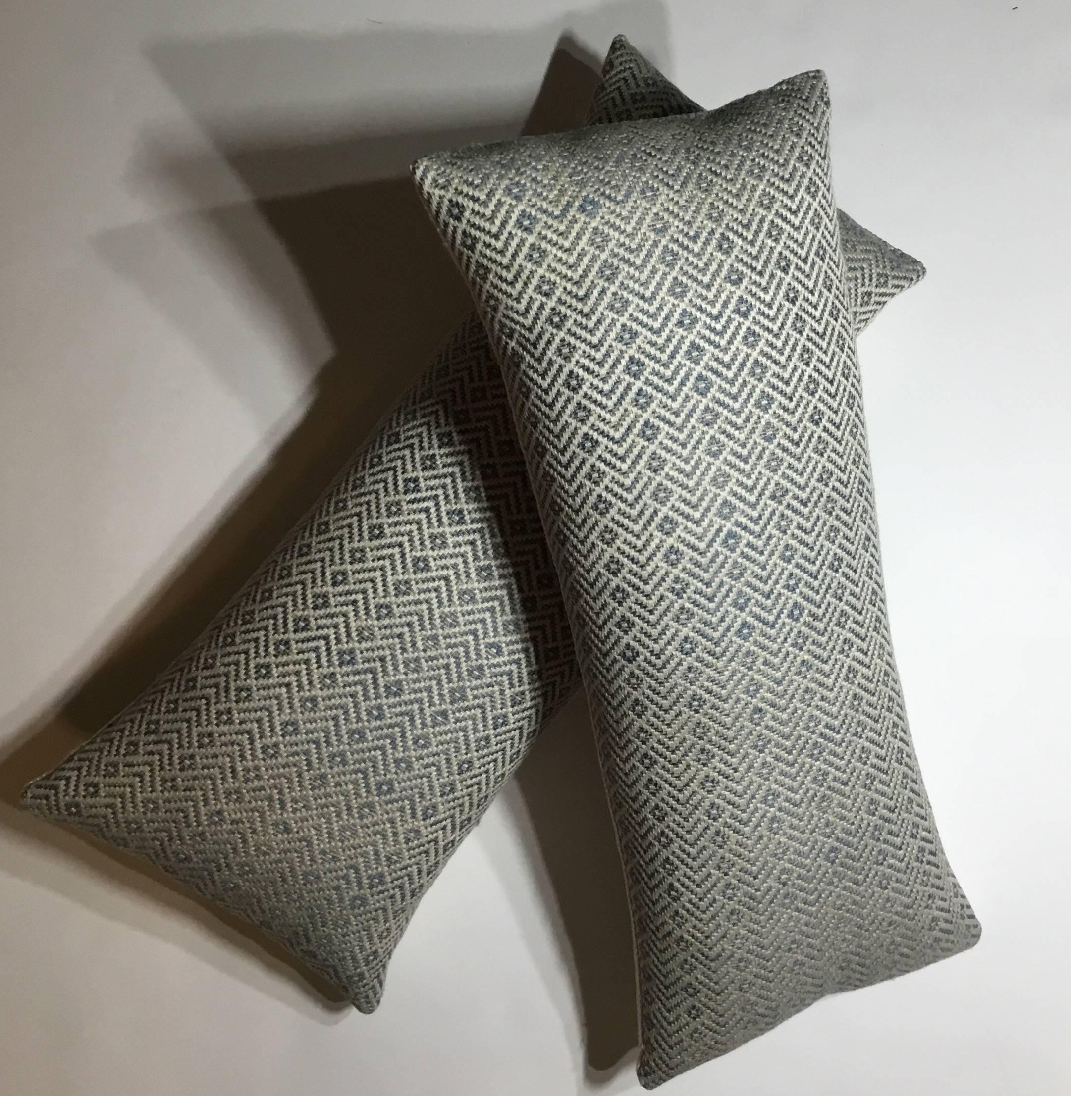 Pair of Geometric Motif Pillows 2