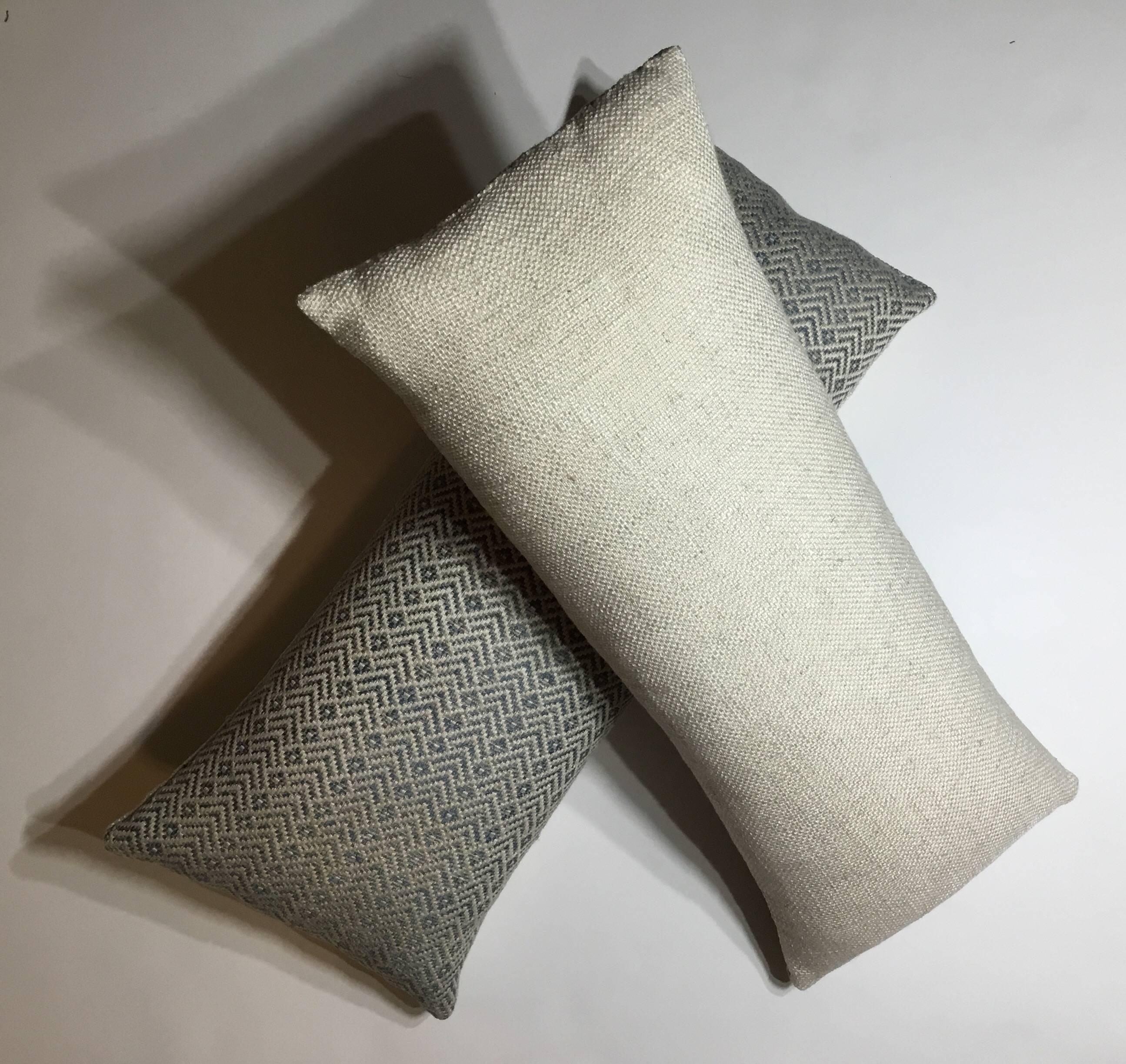Pair of Geometric Motif Pillows 3