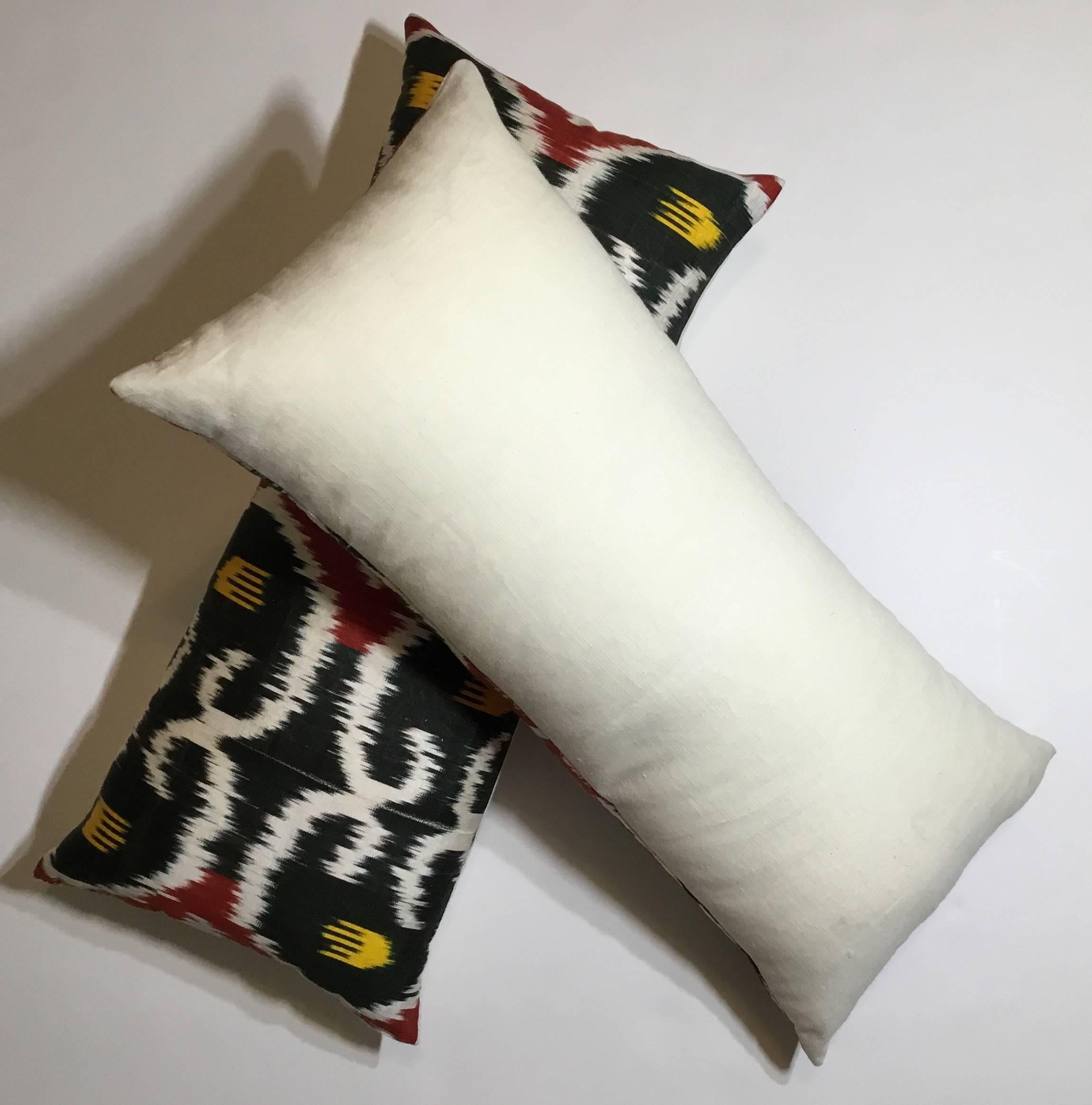 Pair of Silk Ikat Pillows 4