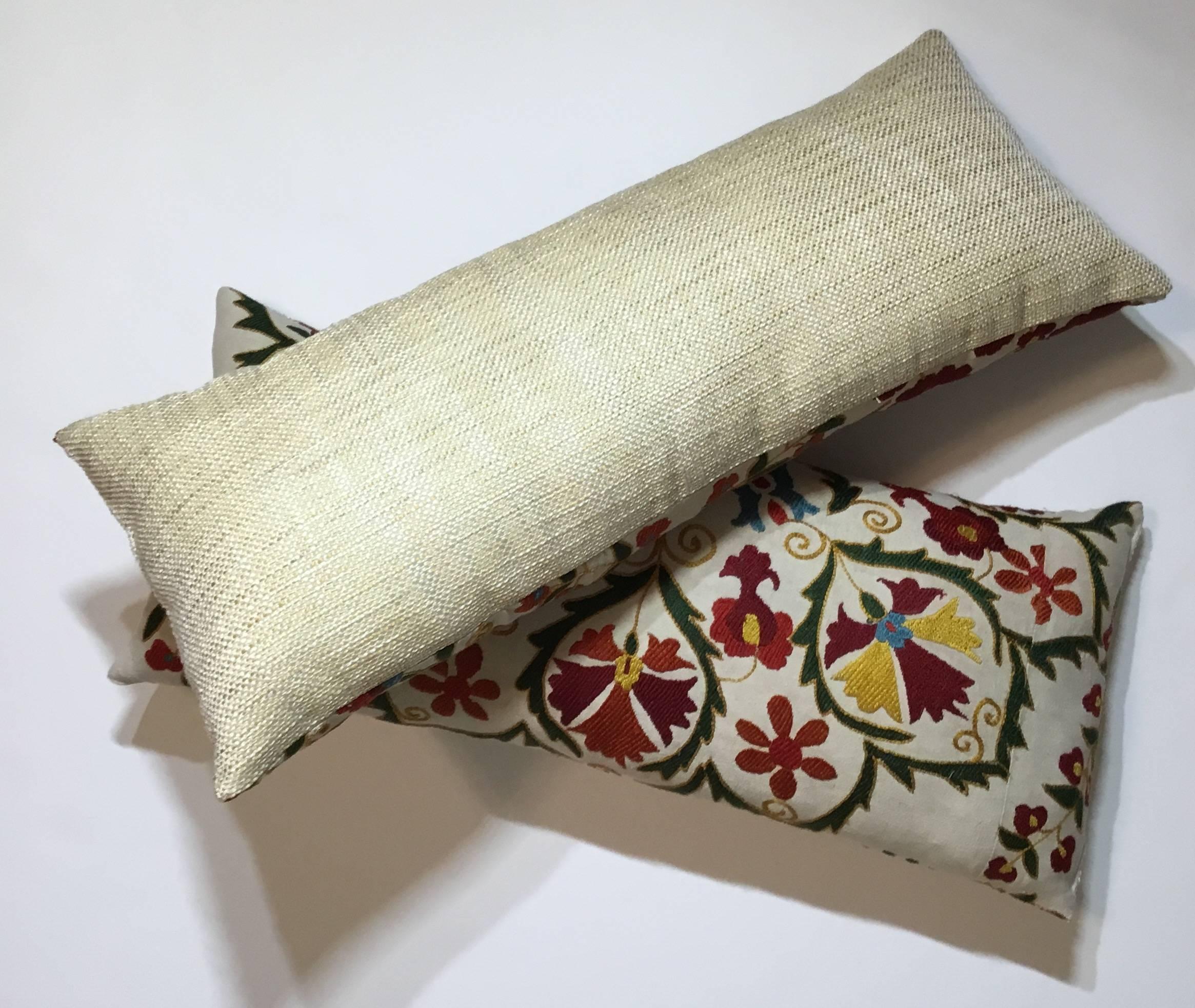 Pair of Vintage Suzani Pillows 4