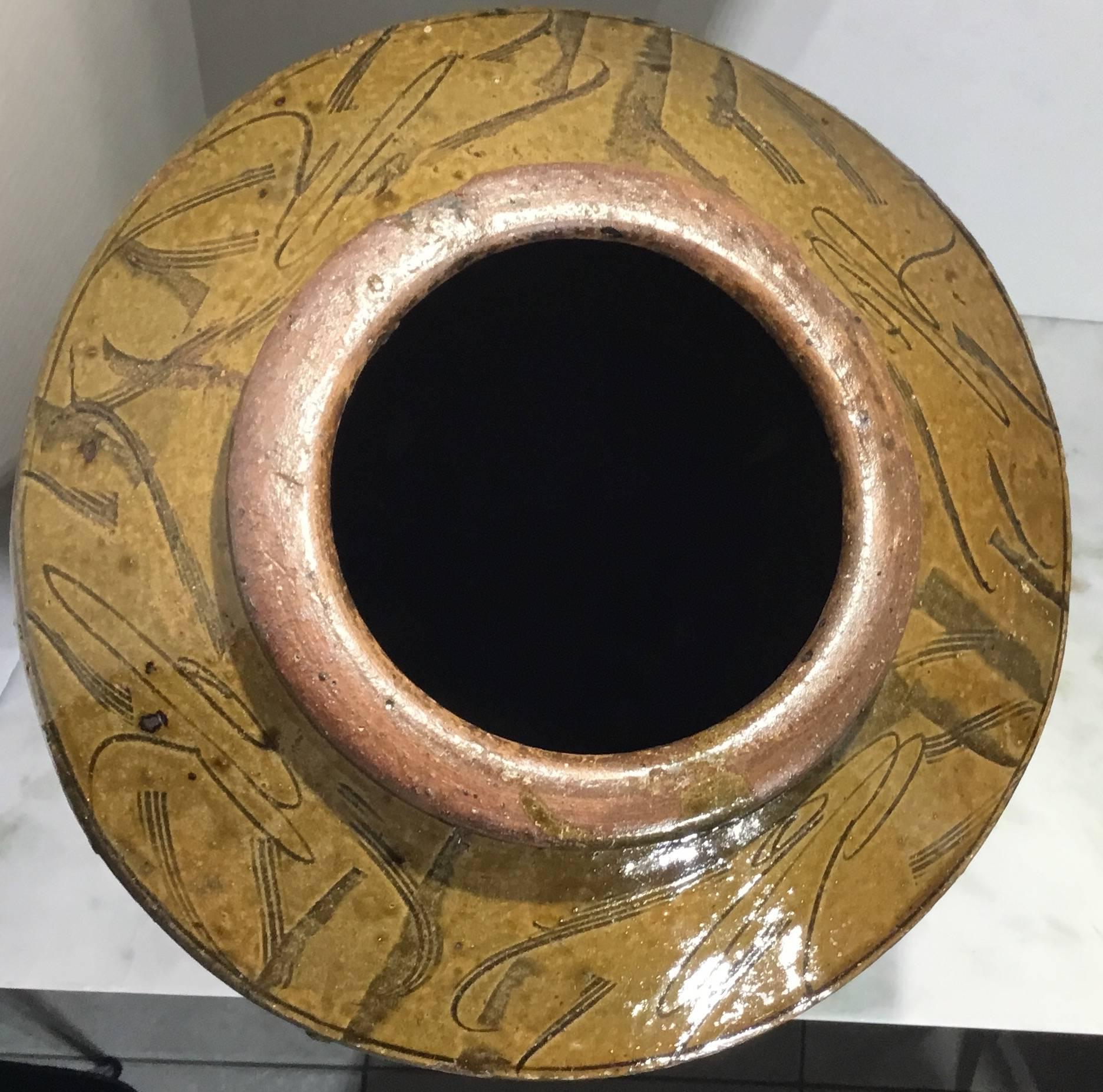 Large Mid-Century Glazed Chinese Stoneware 5