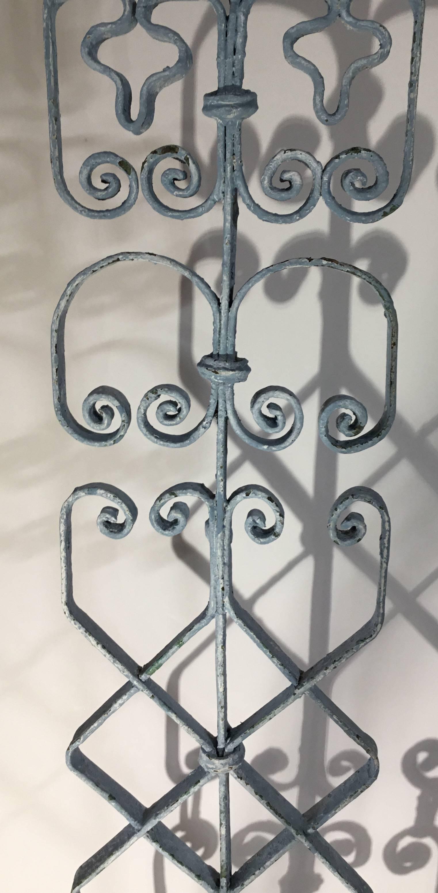 Pair of Wrought Iron Table Lamps In Excellent Condition In Delray Beach, FL