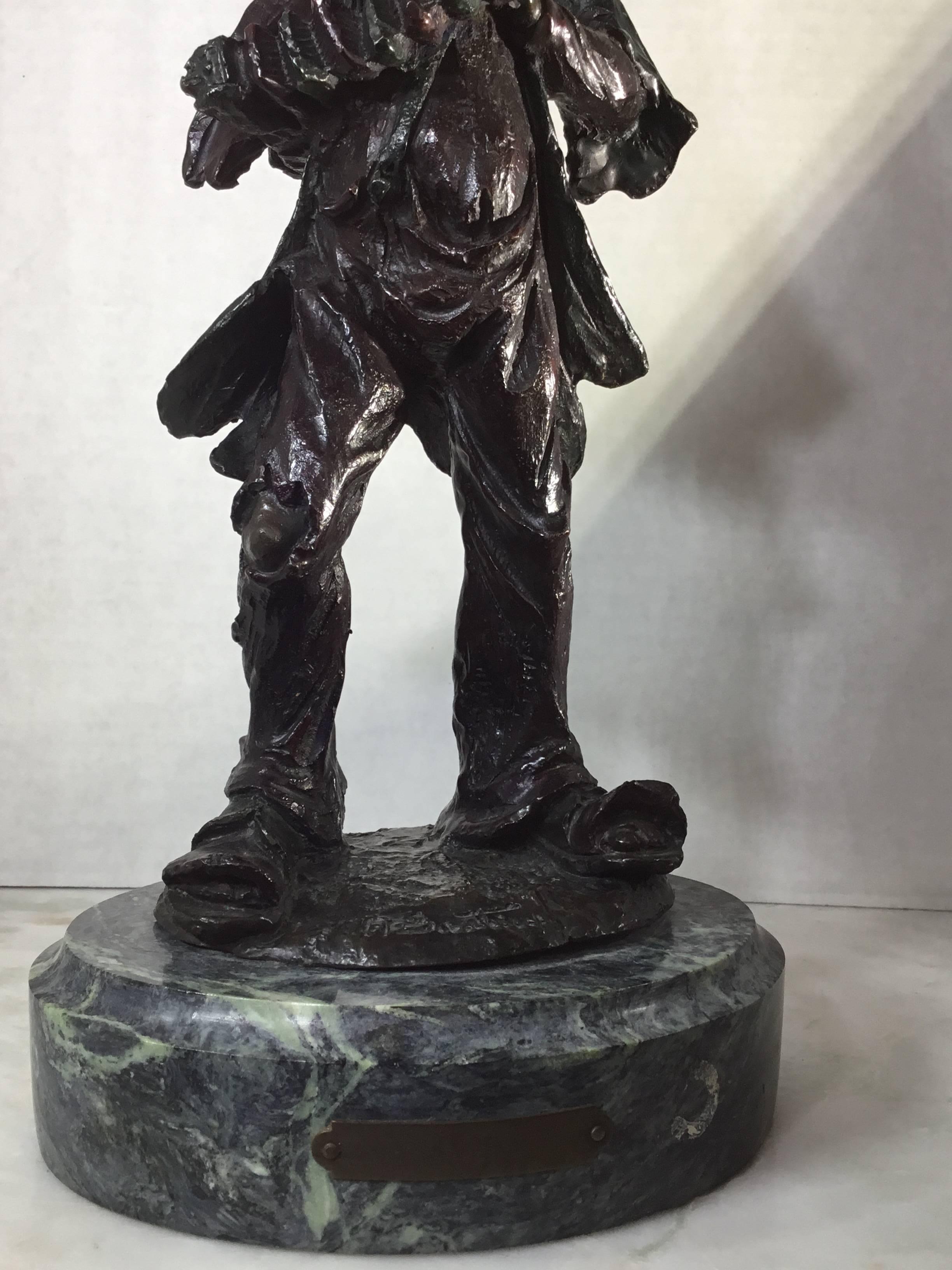 Bronze Clown by A. Santini For Sale 1